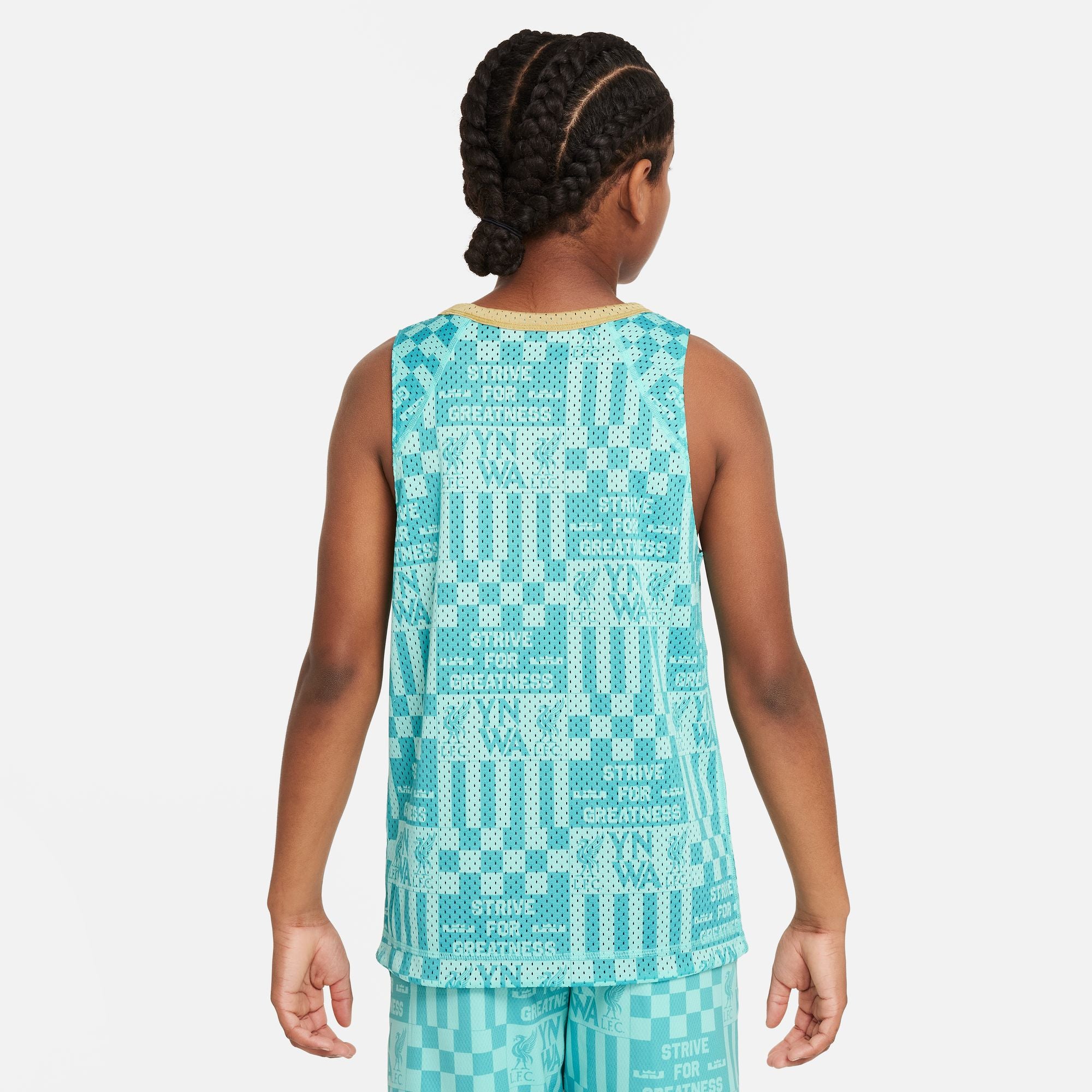 Nike LeBron x Liverpool FC Culture of Basketball Big Kids' Reversible Soccer Jersey - FQ4128-305-NIKE by Nike | Available at Niky's Sports
