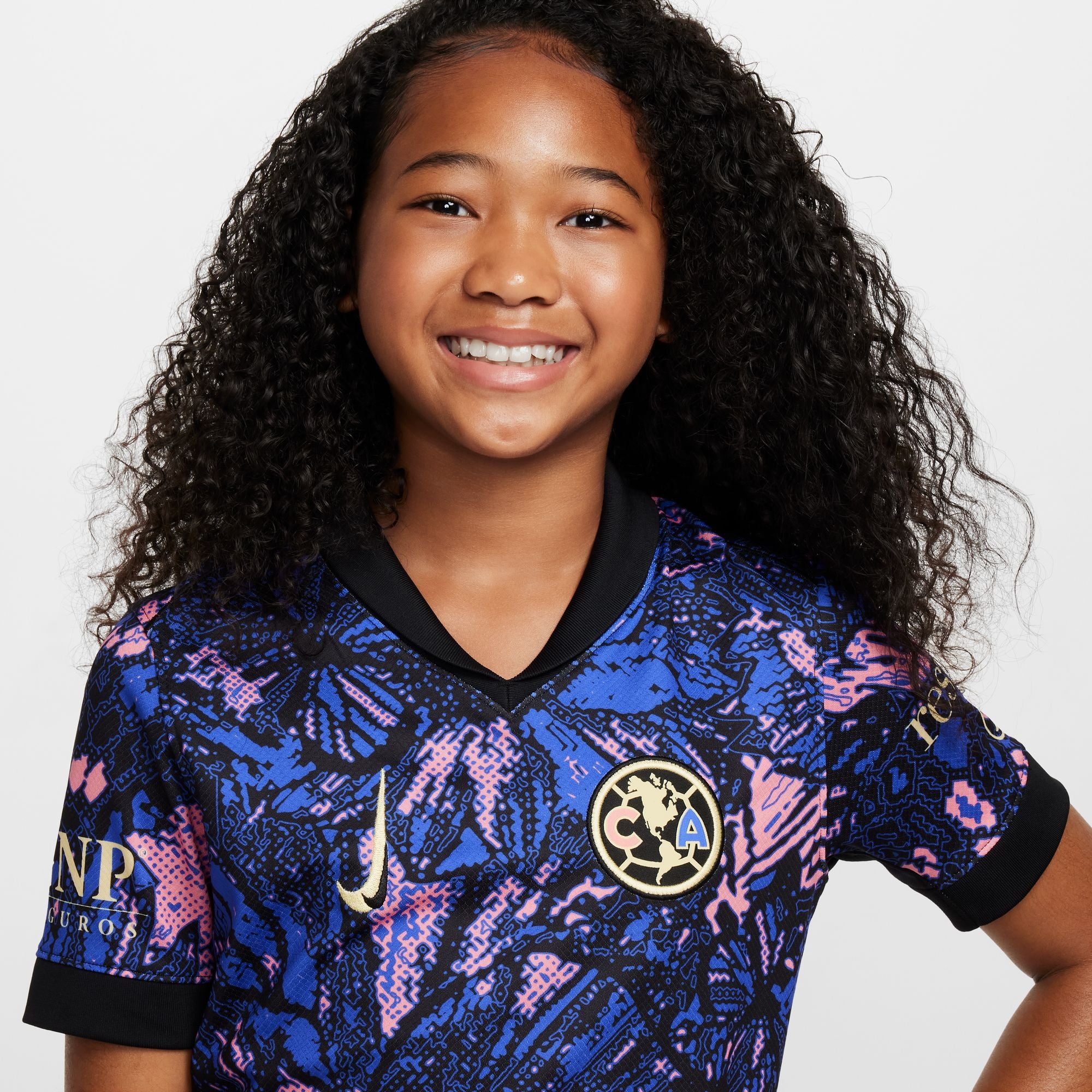 Nike Club America 2024/25 Stadium Third Big Kids' Dri-FIT Soccer Replica Jersey - FQ4525-434-NIKE by Nike | Available at Niky's Sports