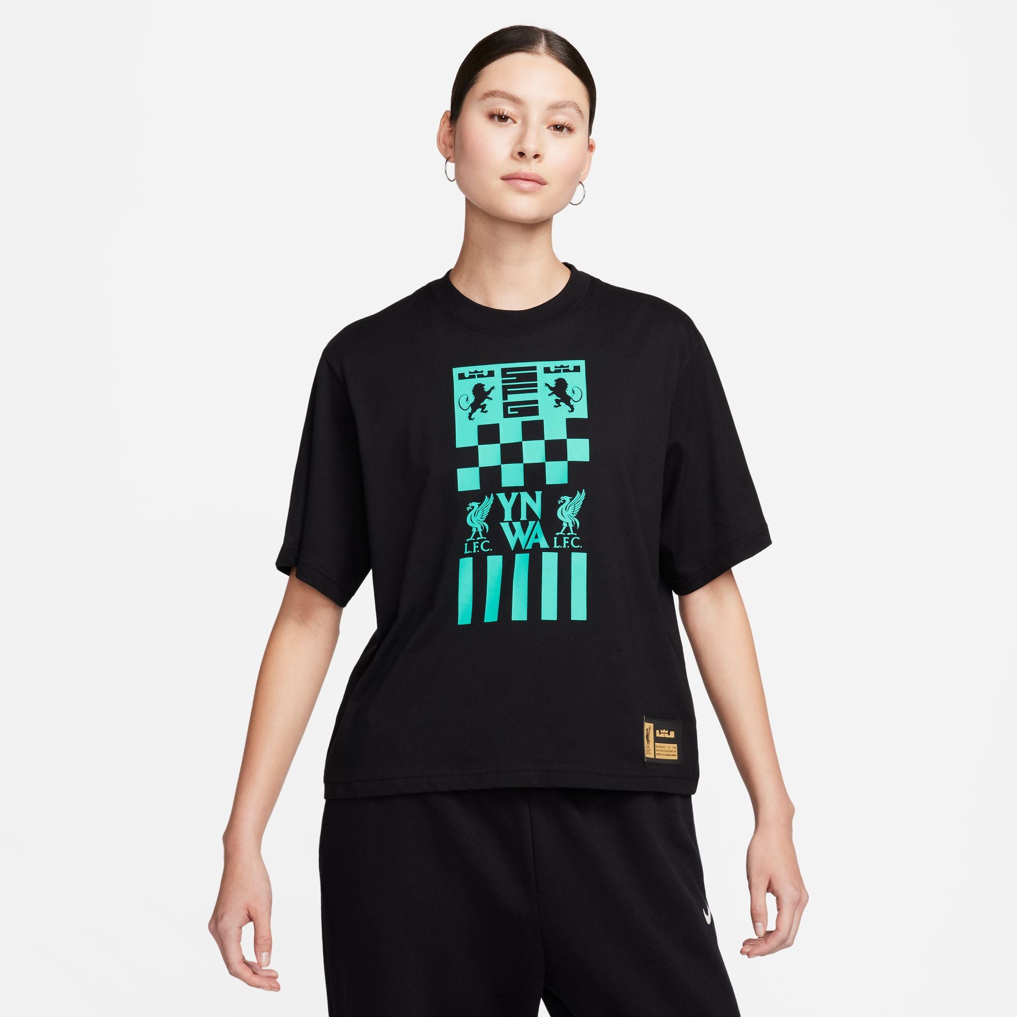 Nike LeBron x Liverpool FC Women's Soccer T-Shirt - FQ6569-010-NIKE by Nike | Available at Niky's Sports