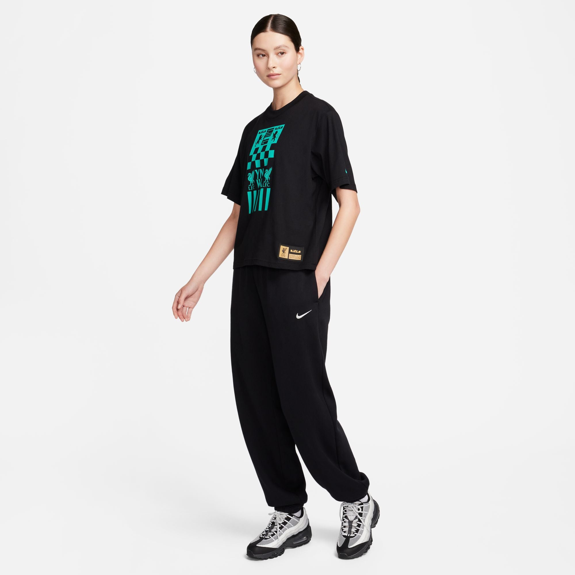 Nike LeBron x Liverpool FC Women's Soccer T-Shirt - FQ6569-010-NIKE by Nike | Available at Niky's Sports