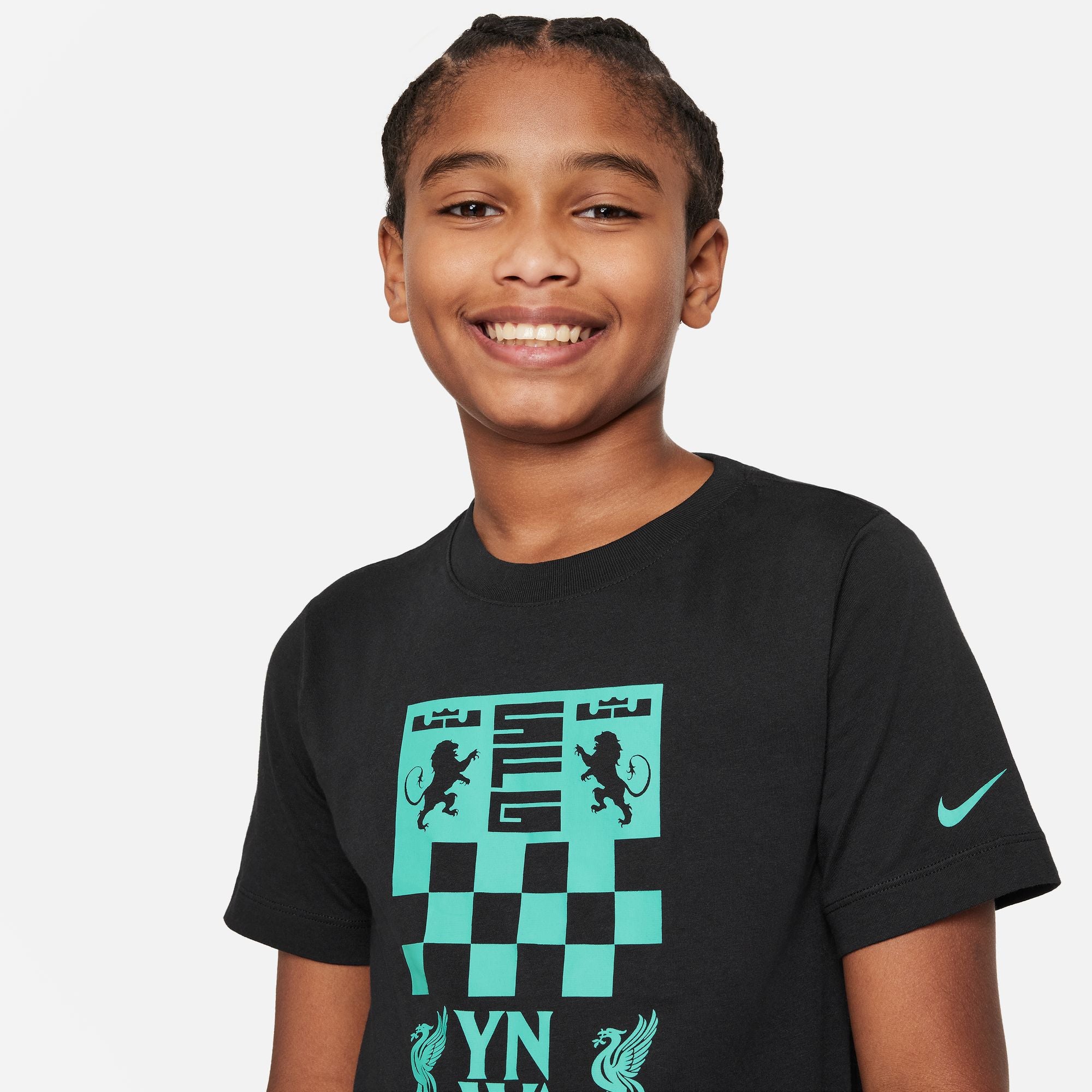 Nike LeBron x Liverpool FC Big Kids' Soccer T-Shirt - FQ6578-010-NIKE by Nike | Available at Niky's Sports