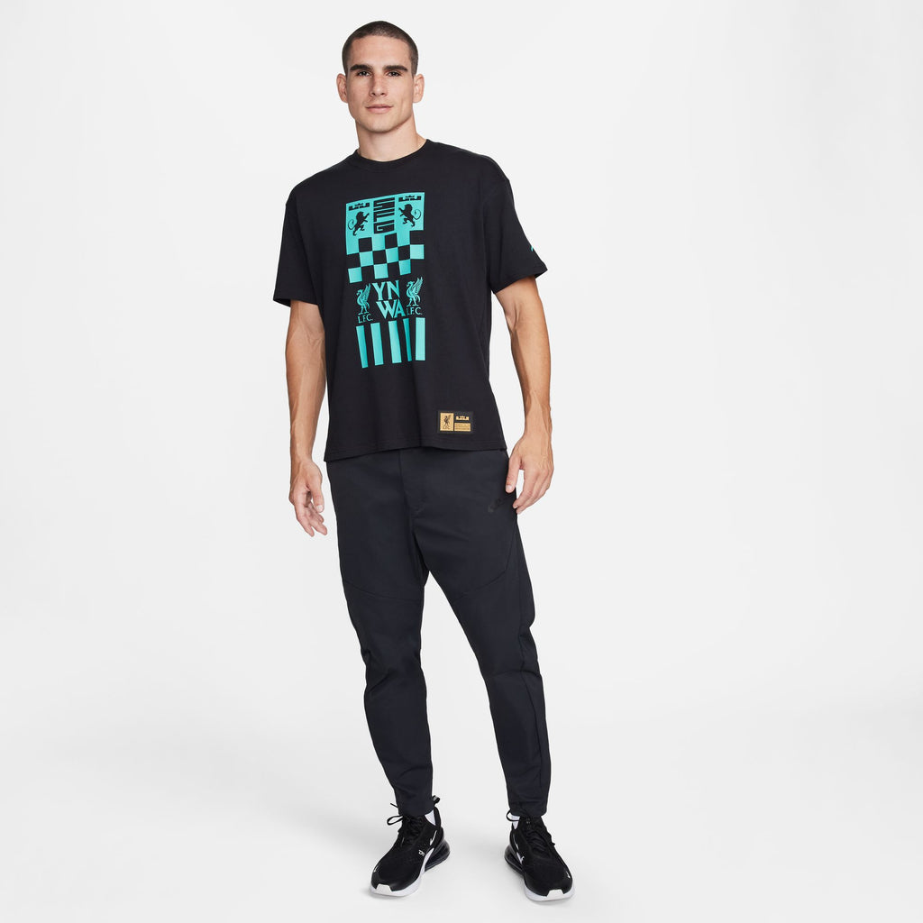 Nike LeBron x Liverpool FC Men's Max90 Soccer T-Shirt - FQ6585-010-NIKE by Nike | Available at Niky's Sports