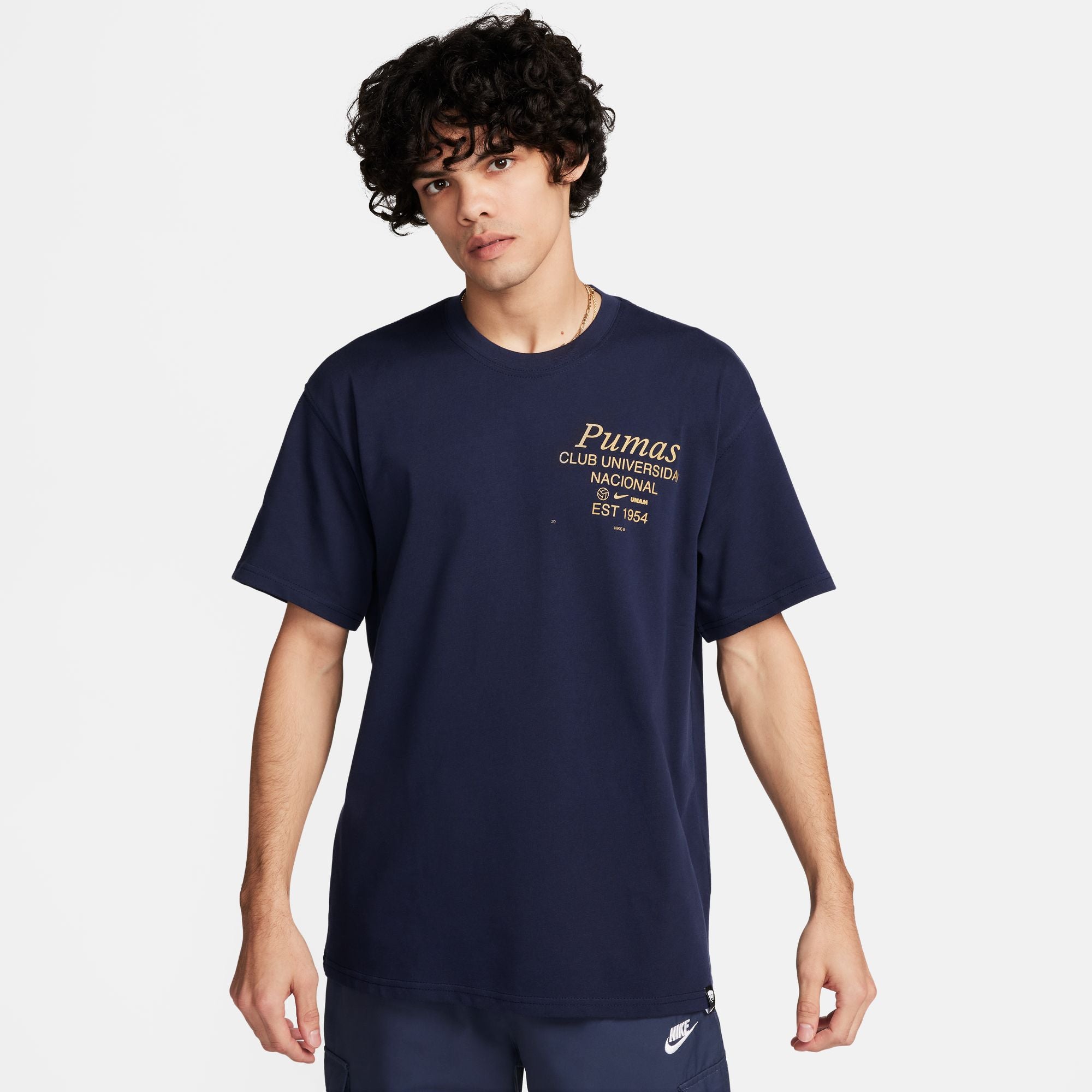Nike Pumas UNAM Men's Soccer Max90 T-Shirt - FQ6587-451-NIKE by Nike | Available at Niky's Sports