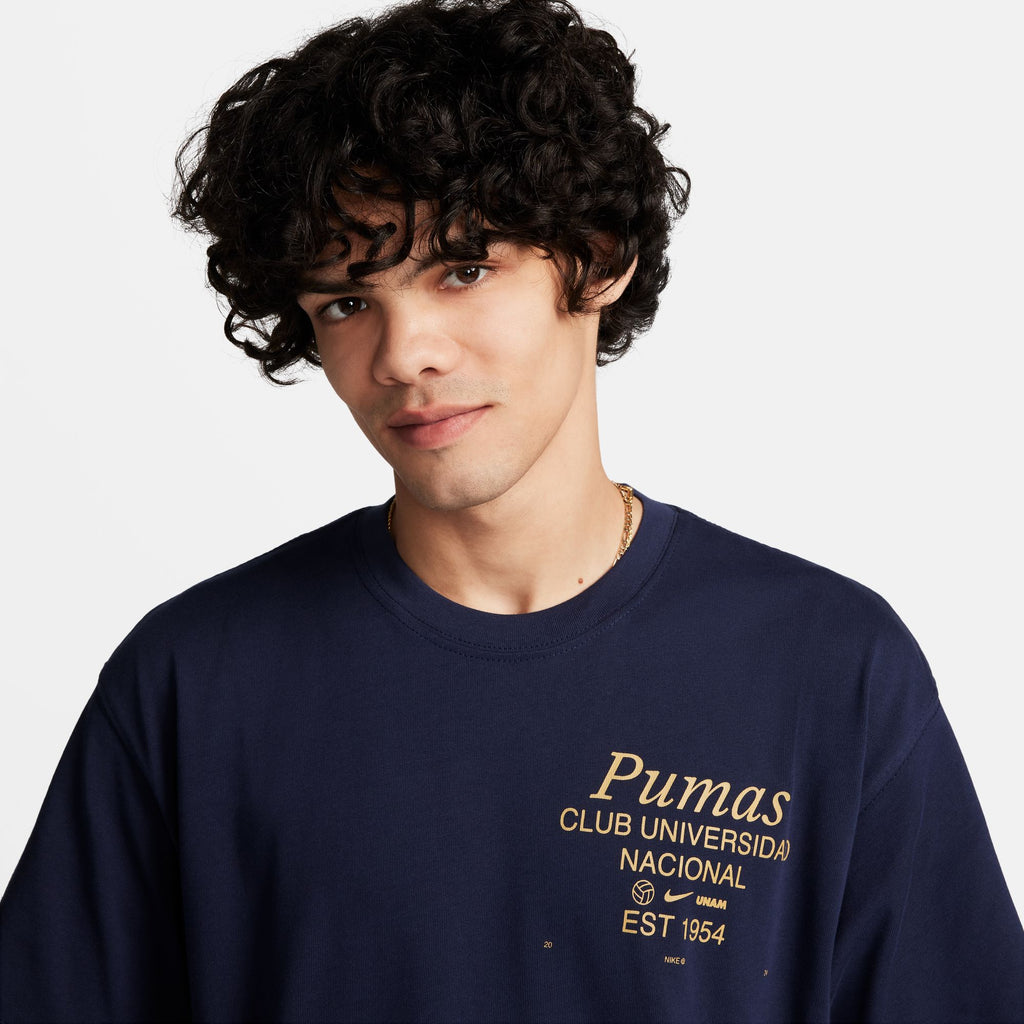 Nike Pumas UNAM Men's Soccer Max90 T-Shirt - FQ6587-451-NIKE by Nike | Available at Niky's Sports