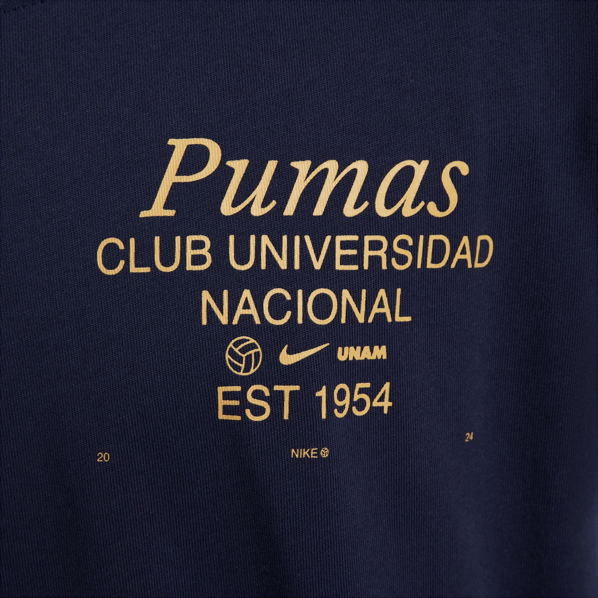 Nike Pumas UNAM Men's Soccer Max90 T-Shirt - FQ6587-451-NIKE by Nike | Available at Niky's Sports