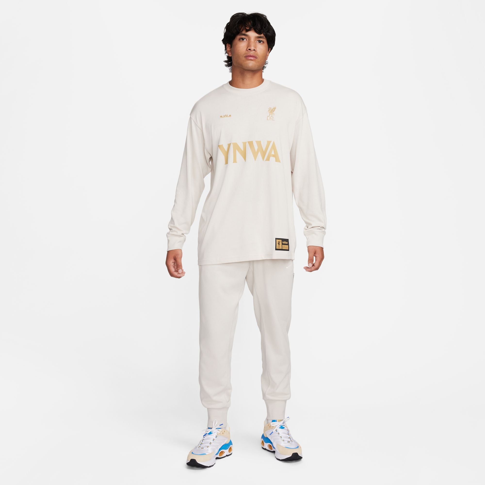 Nike LeBron x Liverpool FC Men's Max90 Soccer T-Shirt - FQ6590-104-NIKE by Nike | Available at Niky's Sports