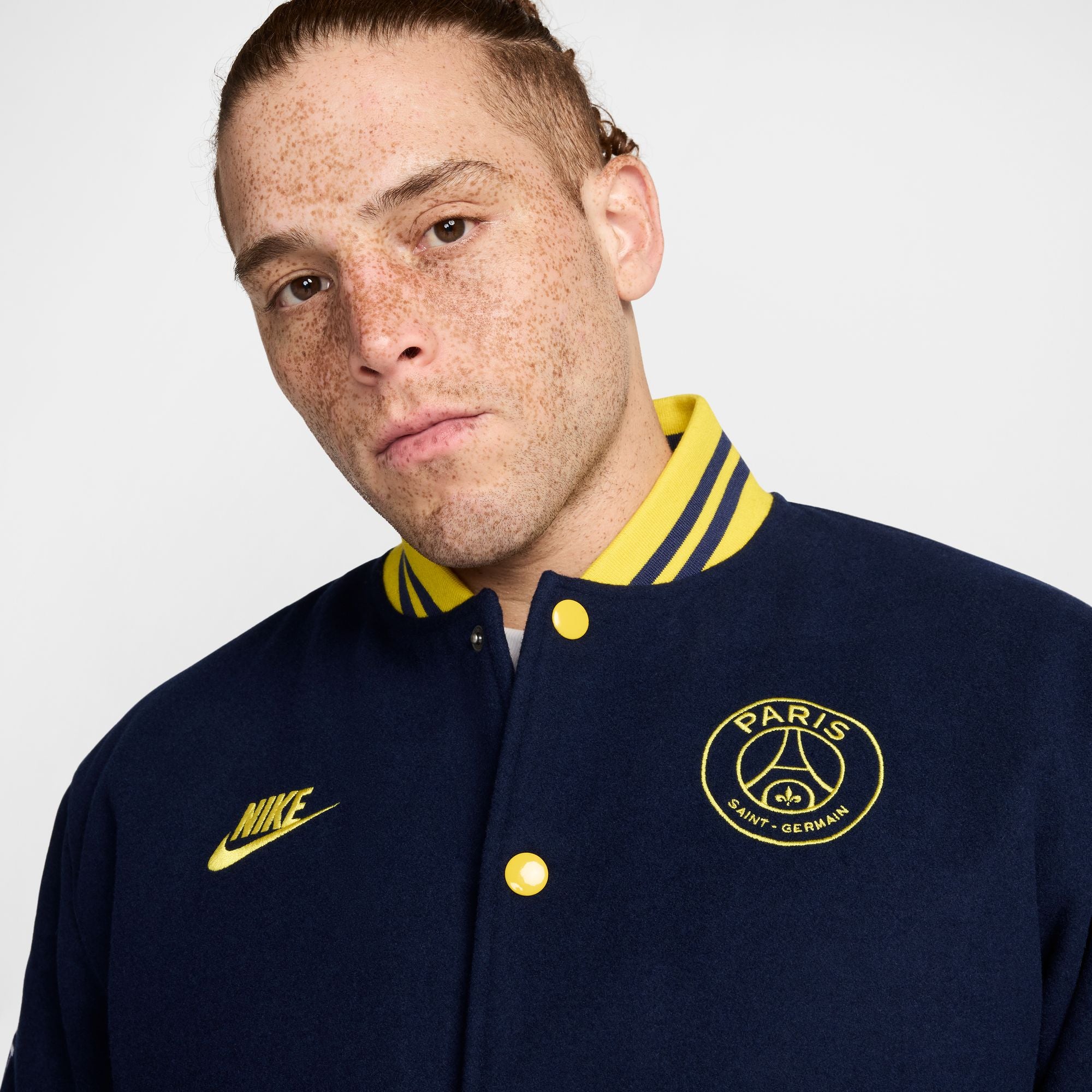 Nike Paris Saint-Germain Authentics Men's Soccer Varsity Jacket - FQ7803-410-NIKE by Nike | Available at Niky's Sports