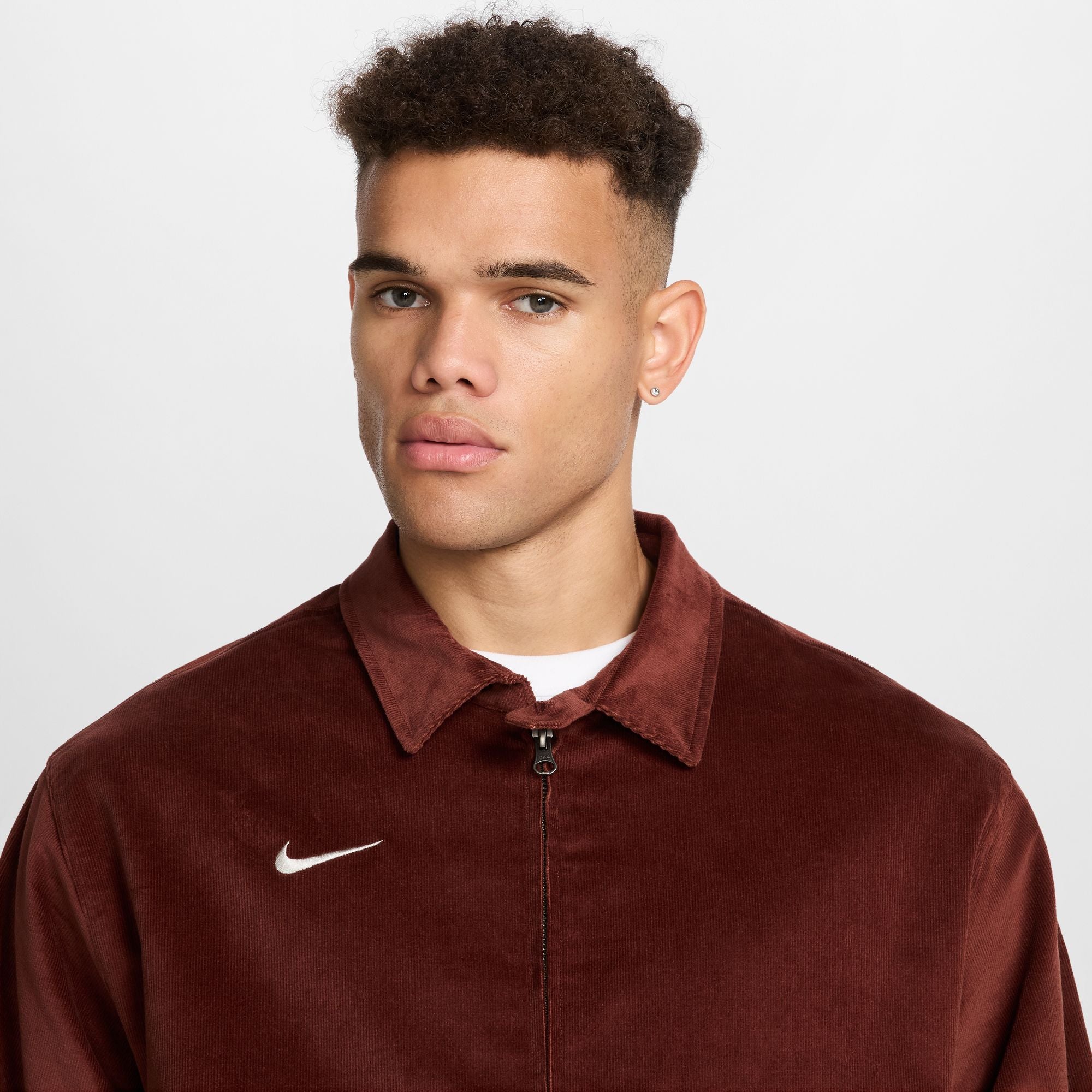 Nike Club America Men's Life Soccer Harrington Jacket - FQ7823-217-NIKE by Nike | Available at Niky's Sports