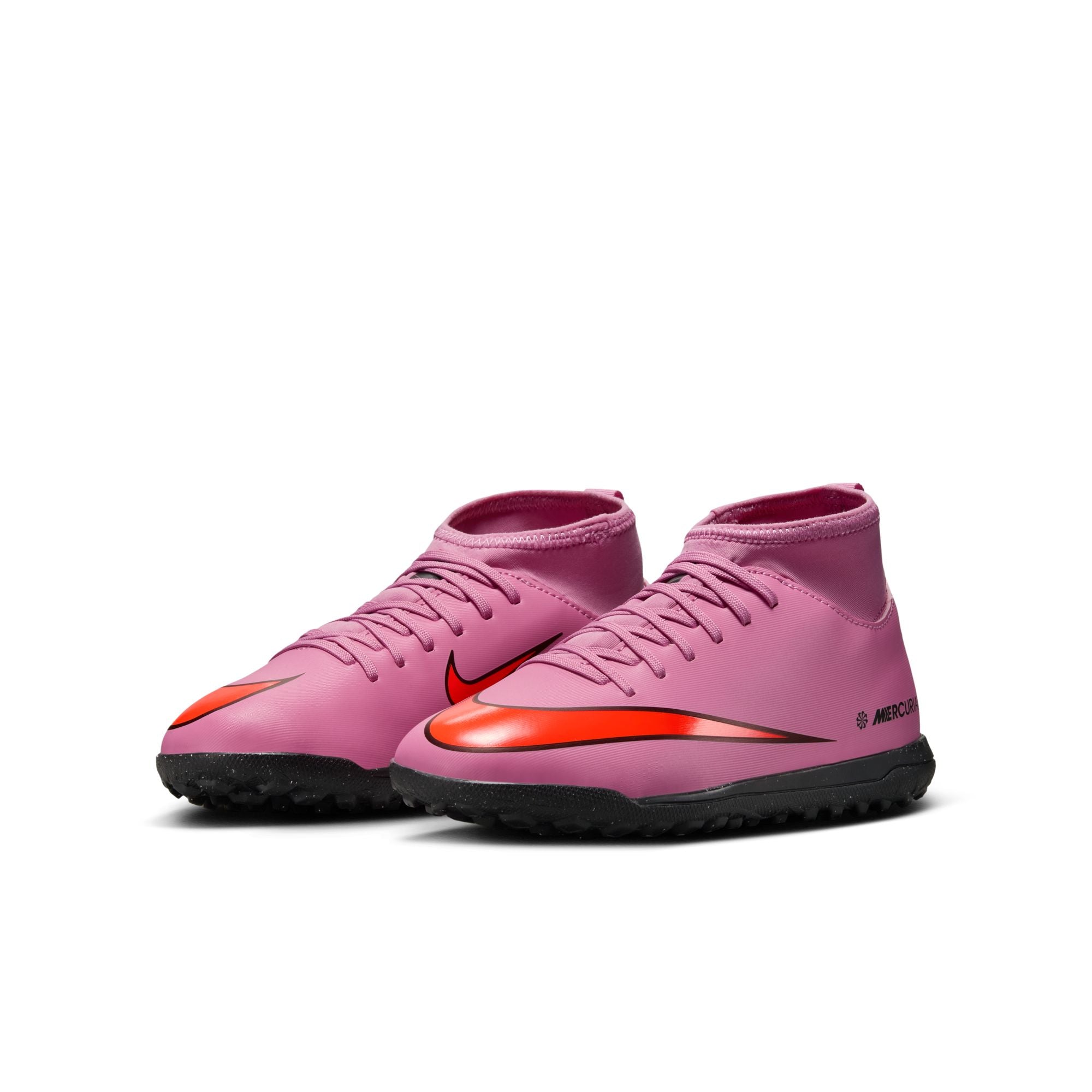 Nike Jr. Mercurial Superfly 10 Club Little/Big Kids' Turf High-Top Soccer Shoes - FQ8313-600-NIKE by Nike | Available at Niky's Sports