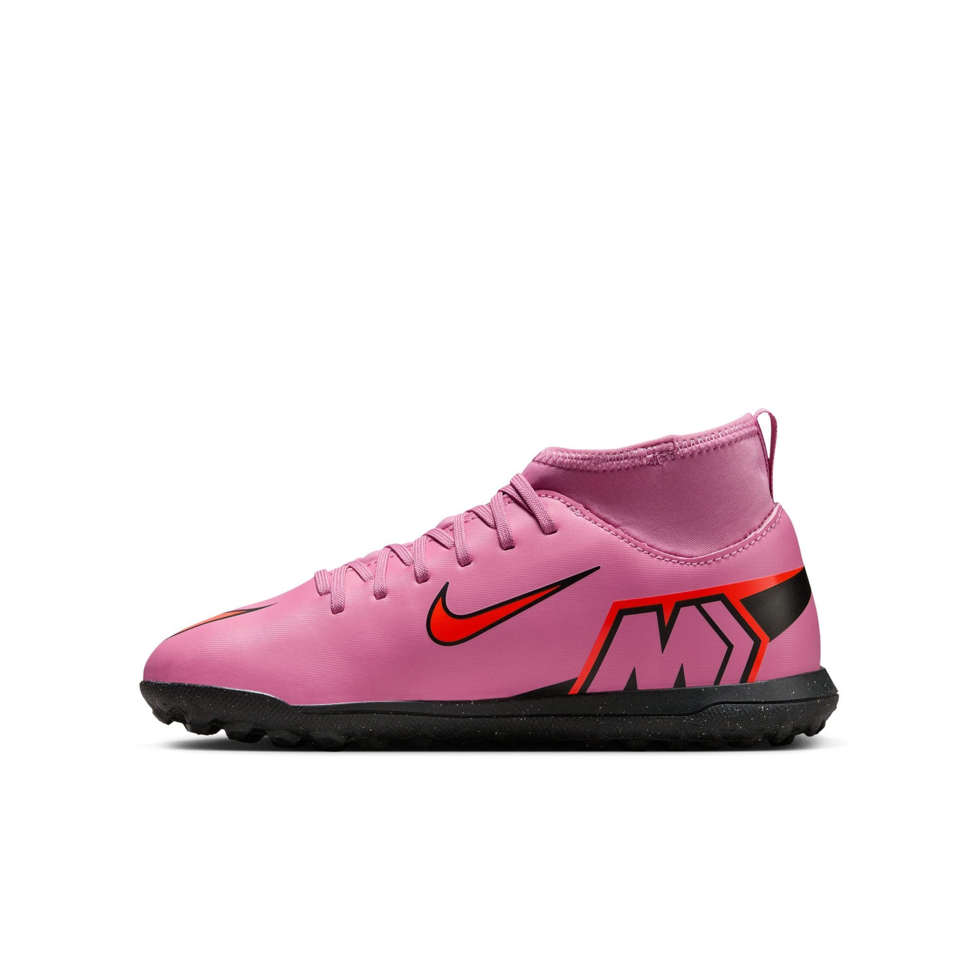 Nike Jr. Mercurial Superfly 10 Club Little/Big Kids' Turf High-Top Soccer Shoes - FQ8313-600-NIKE by Nike | Available at Niky's Sports