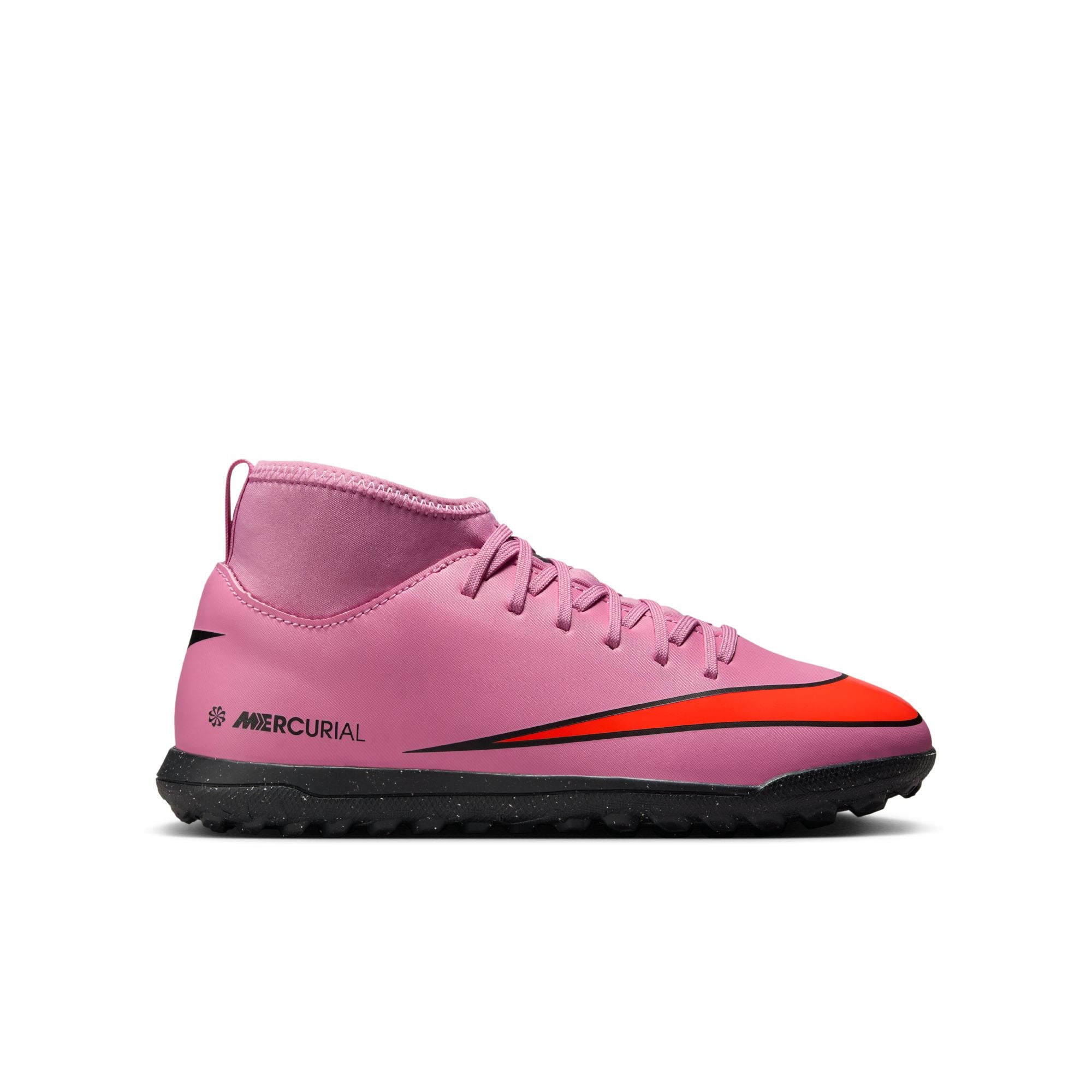 Nike Jr. Mercurial Superfly 10 Club Little/Big Kids' Turf High-Top Soccer Shoes - FQ8313-600-NIKE by Nike | Available at Niky's Sports