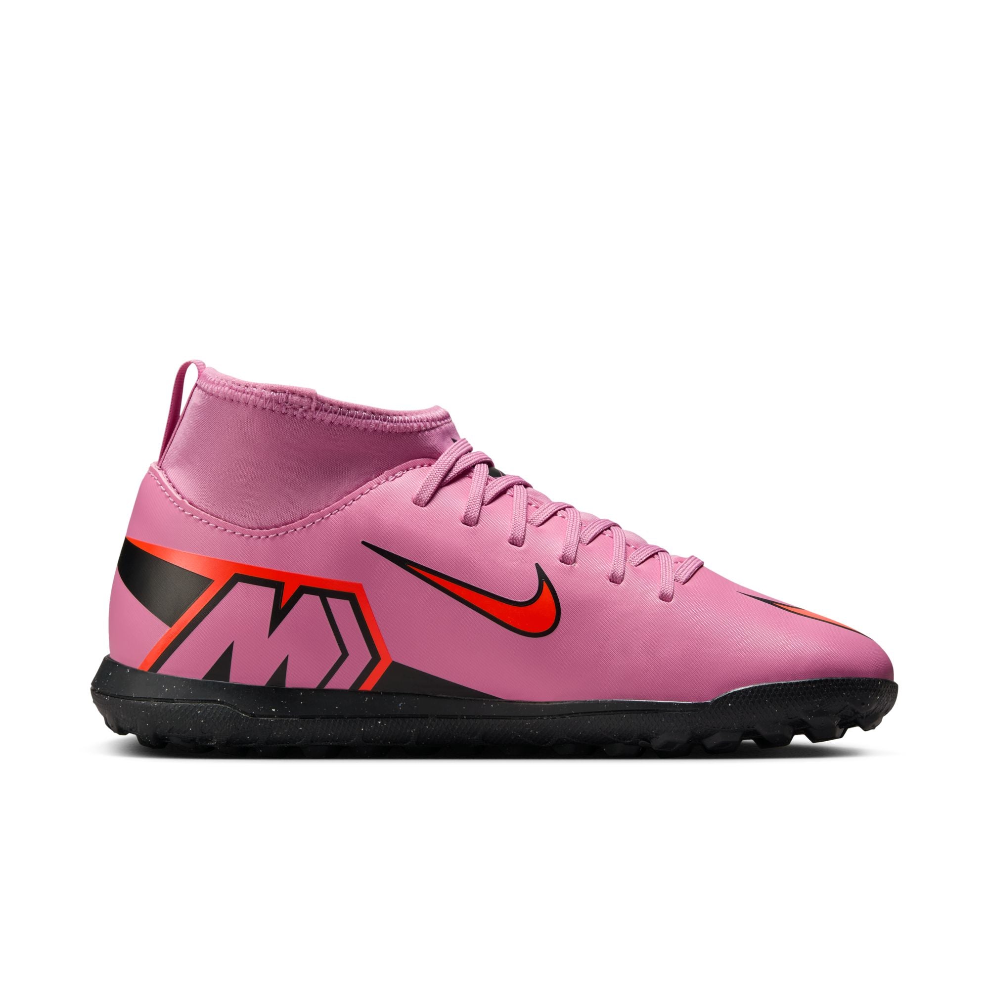 Nike Jr. Mercurial Superfly 10 Club Little/Big Kids' Turf High-Top Soccer Shoes - FQ8313-600-NIKE by Nike | Available at Niky's Sports
