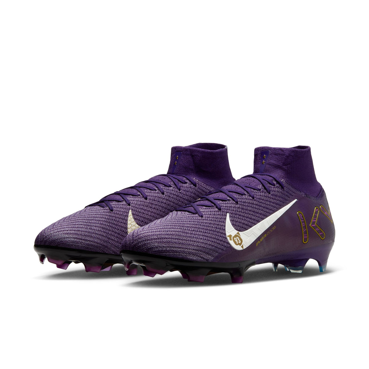 Nike Mercurial Superfly 10 Elite "Kylian Mbappé" FG High-Top Soccer Cleats - FQ8692-500-NIKE by Nike | Available at Niky's Sports