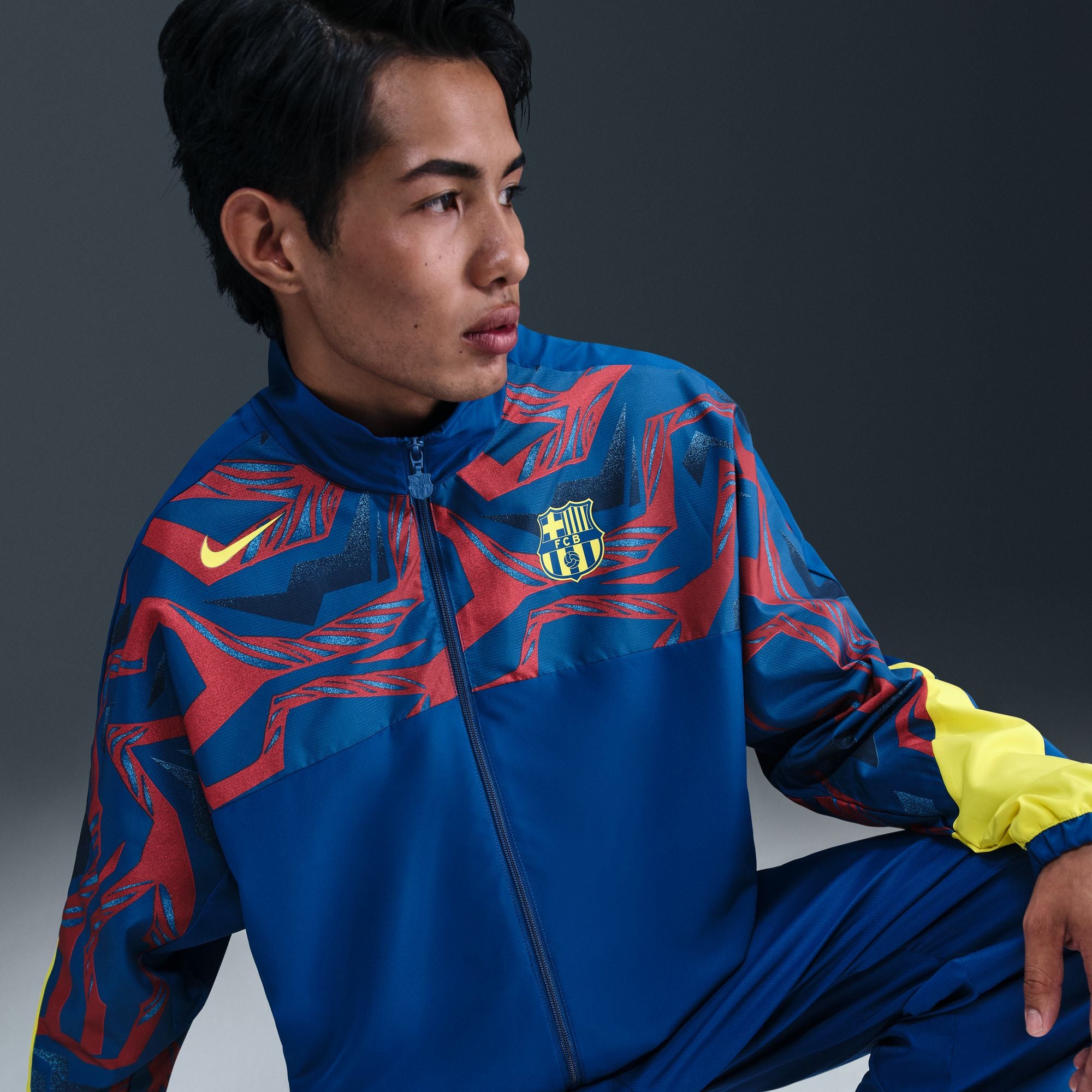 Nike FC Barcelona Starting 5 Fourth Men's Soccer Woven Jacket