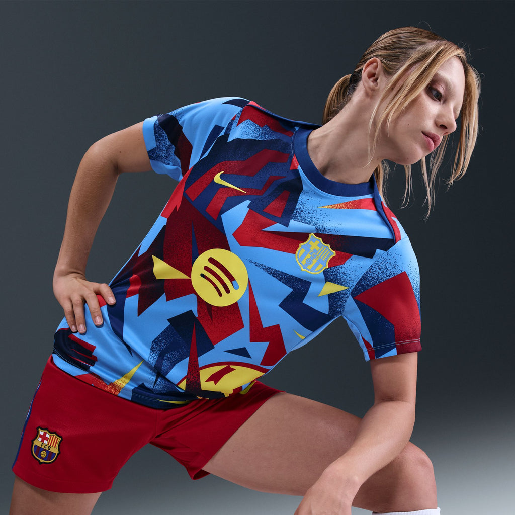 FC Barcelona Academy Pro Fourth Women's Nike Dri-FIT Soccer Pre-Match Top - FZ1342-413-NIKE by Nike | Available at Niky's Sports