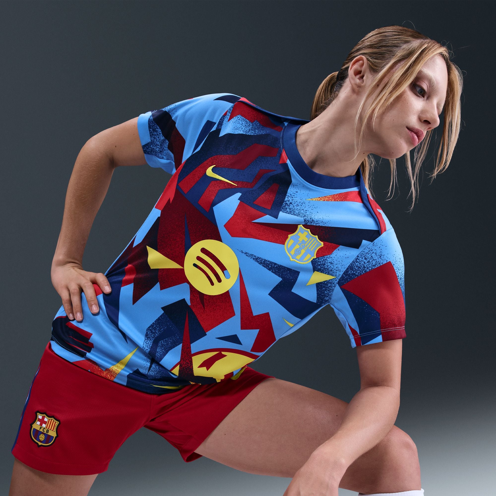 FC Barcelona Academy Pro Fourth Women's Nike Dri-FIT Soccer Pre-Match Top - FZ1342-413-NIKE by Nike | Available at Niky's Sports