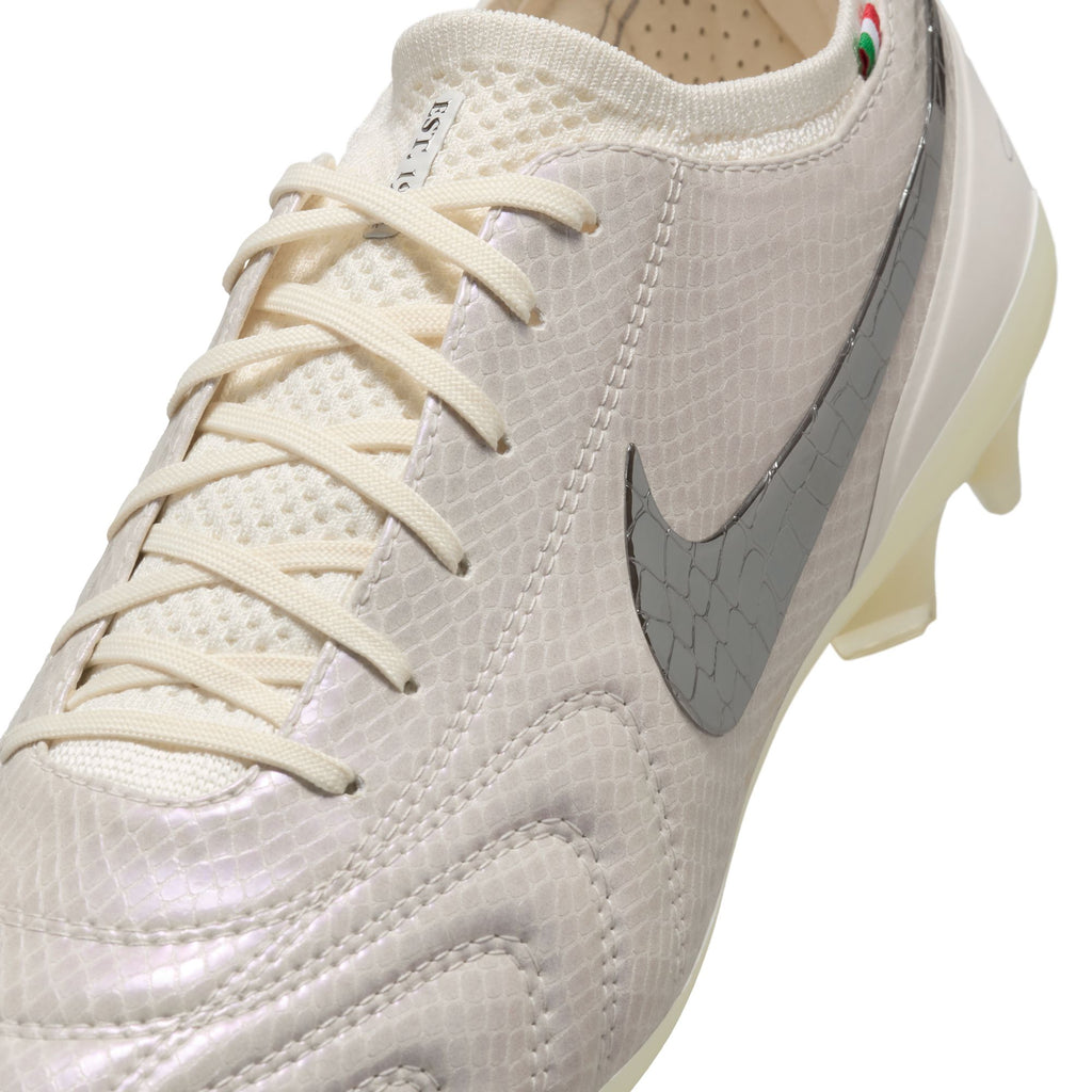 Nike Tiempo Legend 10 Elite LUXE FG Low-Top Soccer Cleats - FZ1487-100-NIKE by Nike | Available at Niky's Sports
