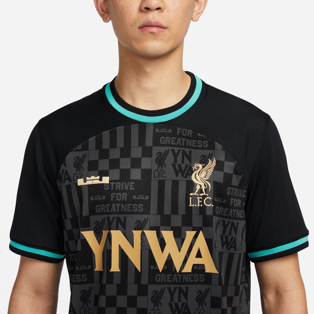 Nike Liverpool FC LBJ Men's Stadium Soccer Jersey - FZ3199-011-NIKE by Nike | Available at Niky's Sports