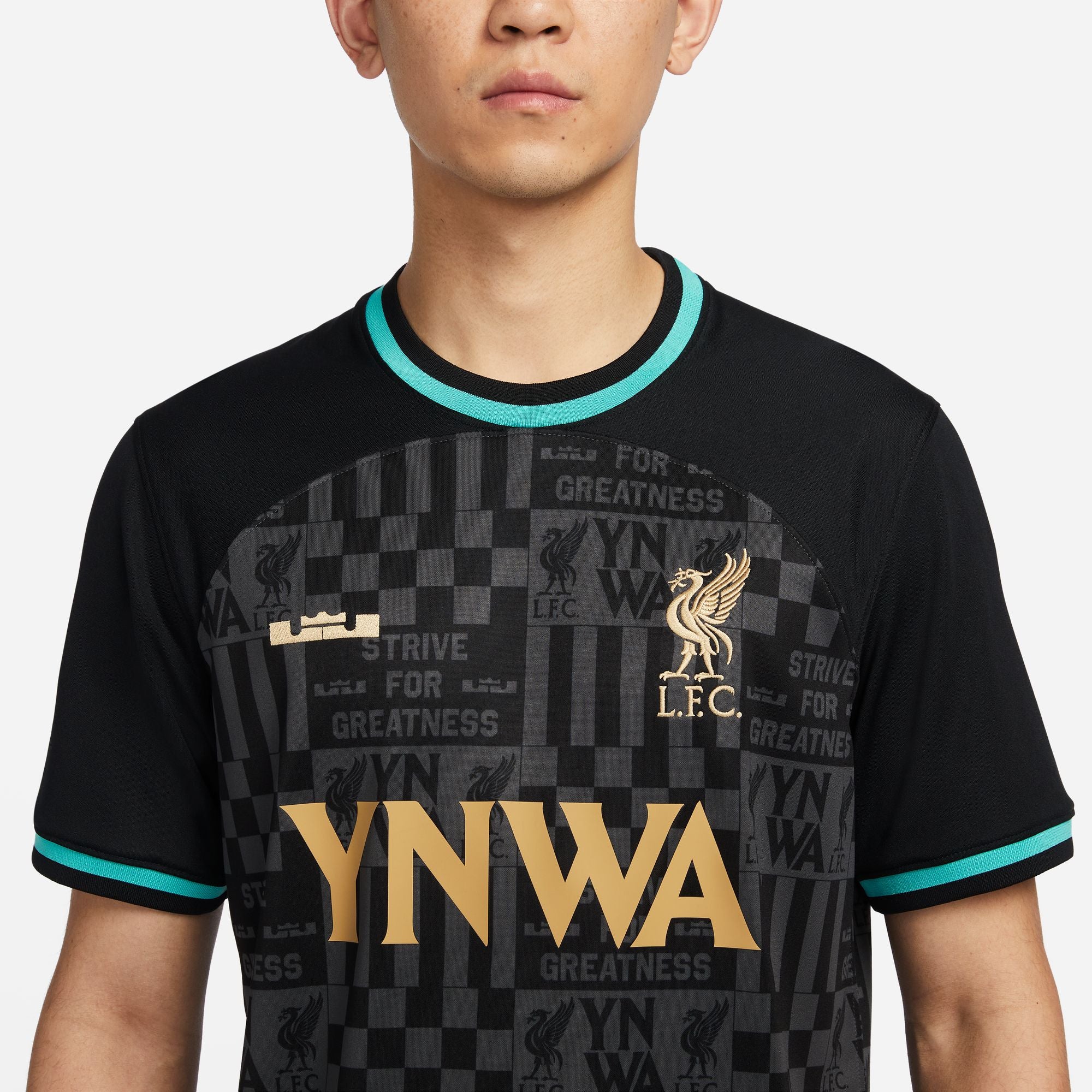 Nike Liverpool FC LBJ Men's Stadium Soccer Jersey - FZ3199-011-NIKE by Nike | Available at Niky's Sports