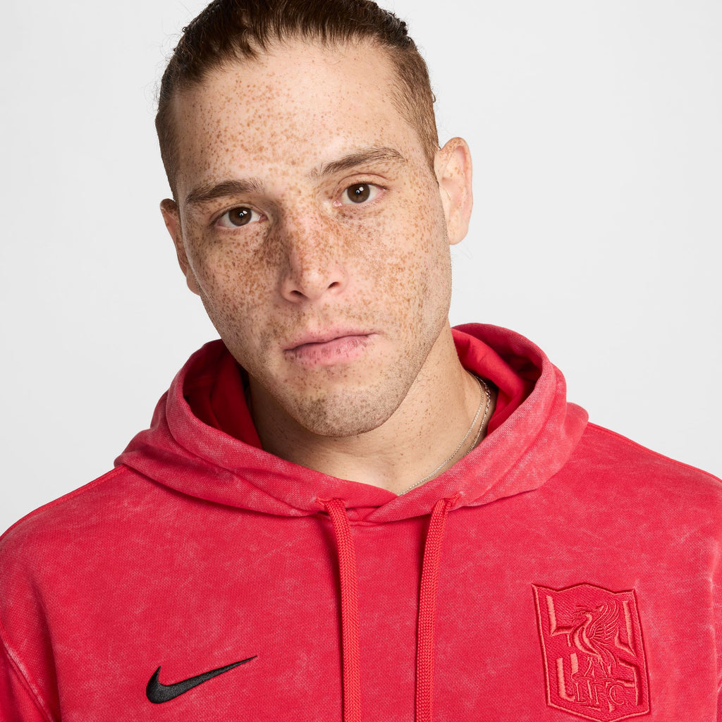 Nike Liverpool FC Club Third Men's Soccer French Terry Pullover Hoodie - FZ4135-679-NIKE by Nike | Available at Niky's Sports