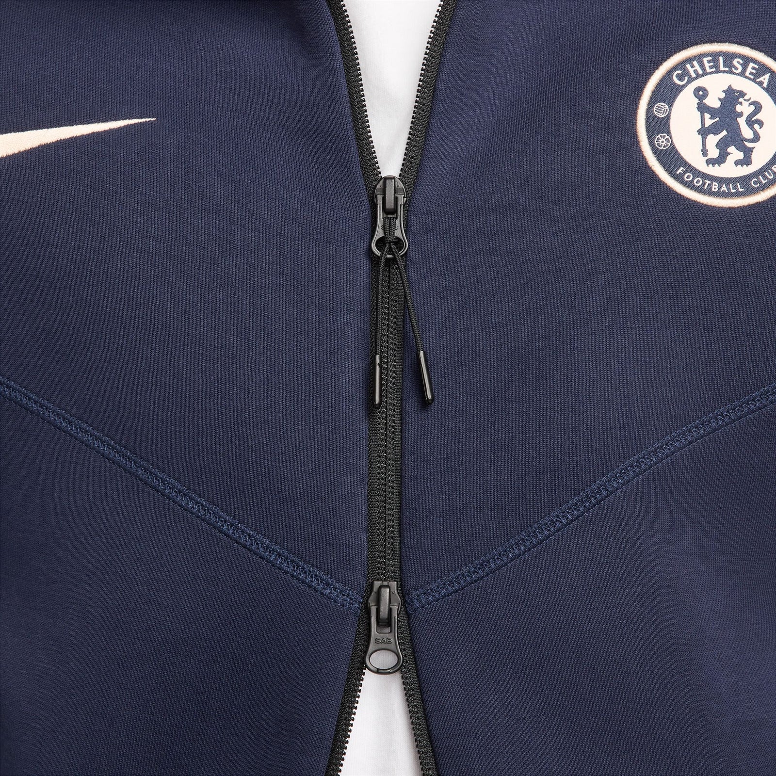 Nike Chelsea FC Tech Fleece Windrunner Men's Soccer Full-Zip Hoodie - FZ4175-452-NIKE by Nike | Available at Niky's Sports