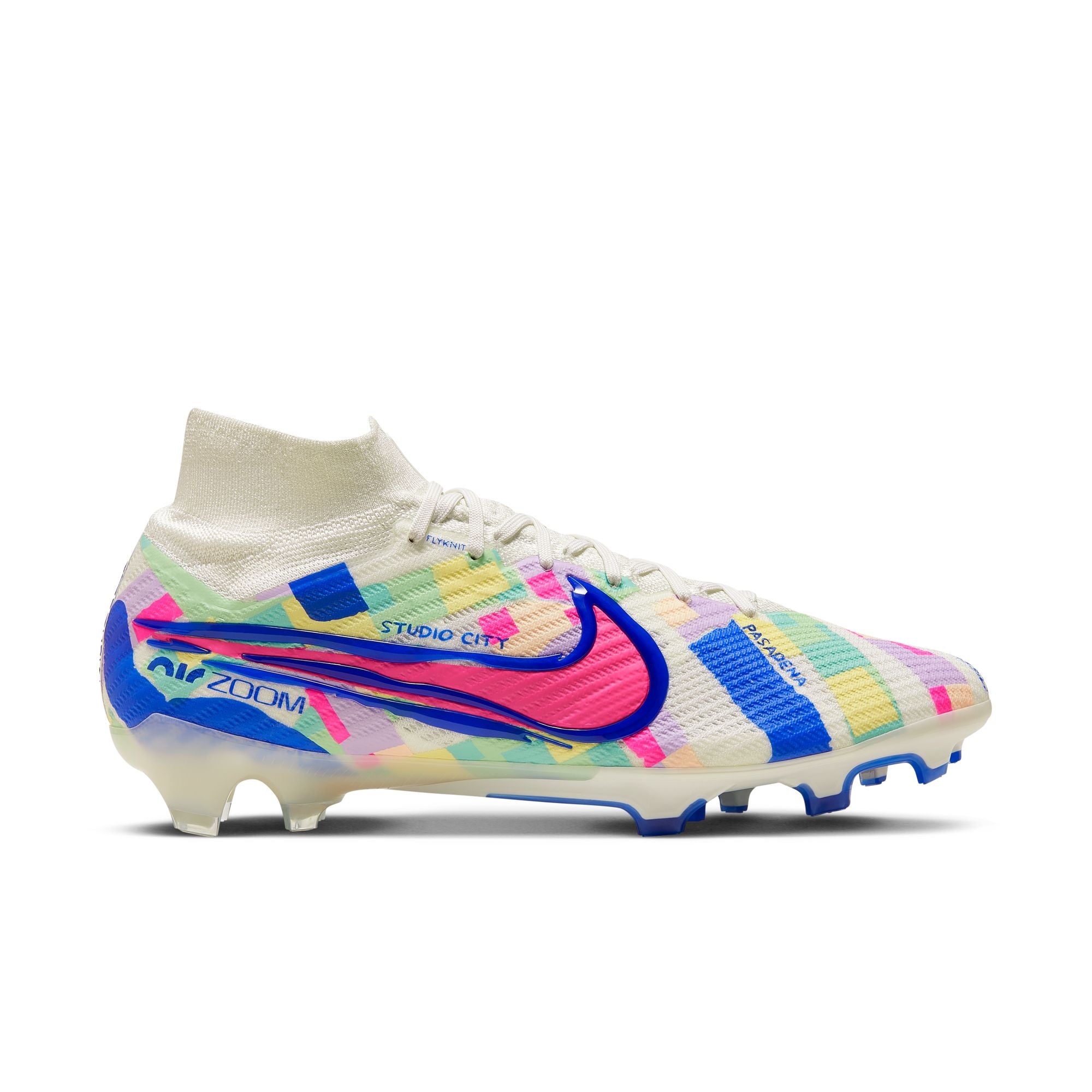 multi color soccer cleats