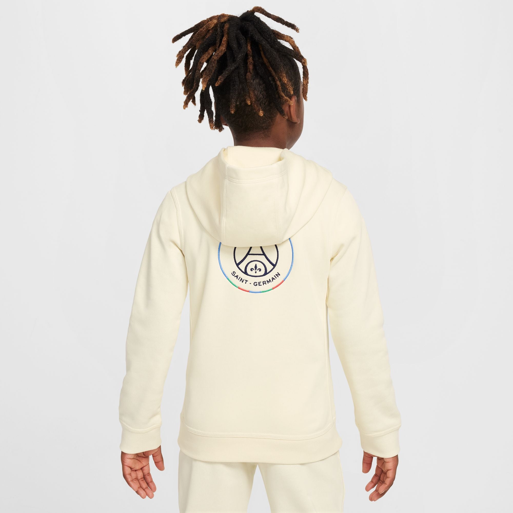 Nike Paris Saint-Germain Club Big Kids' (Boys') Soccer Pullover Hoodie - FZ8538-113-NIKE by Nike | Available at Niky's Sports