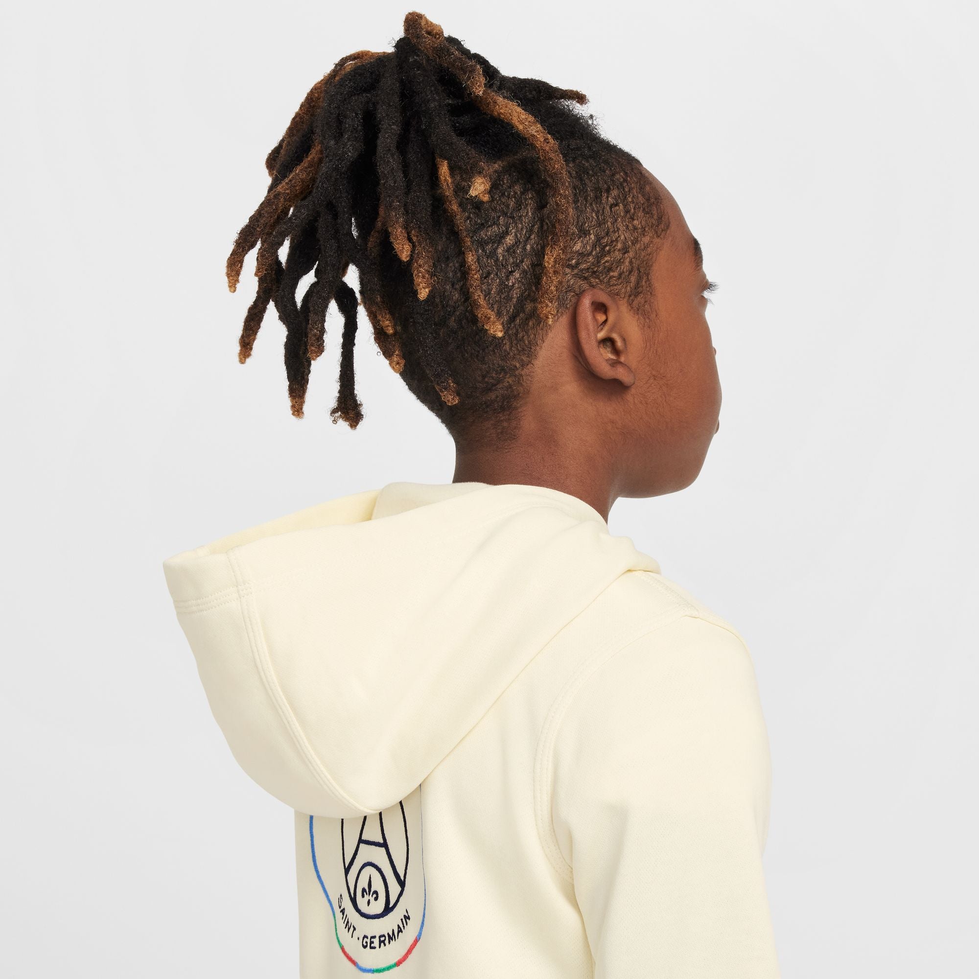 Nike Paris Saint-Germain Club Big Kids' (Boys') Soccer Pullover Hoodie - FZ8538-113-NIKE by Nike | Available at Niky's Sports