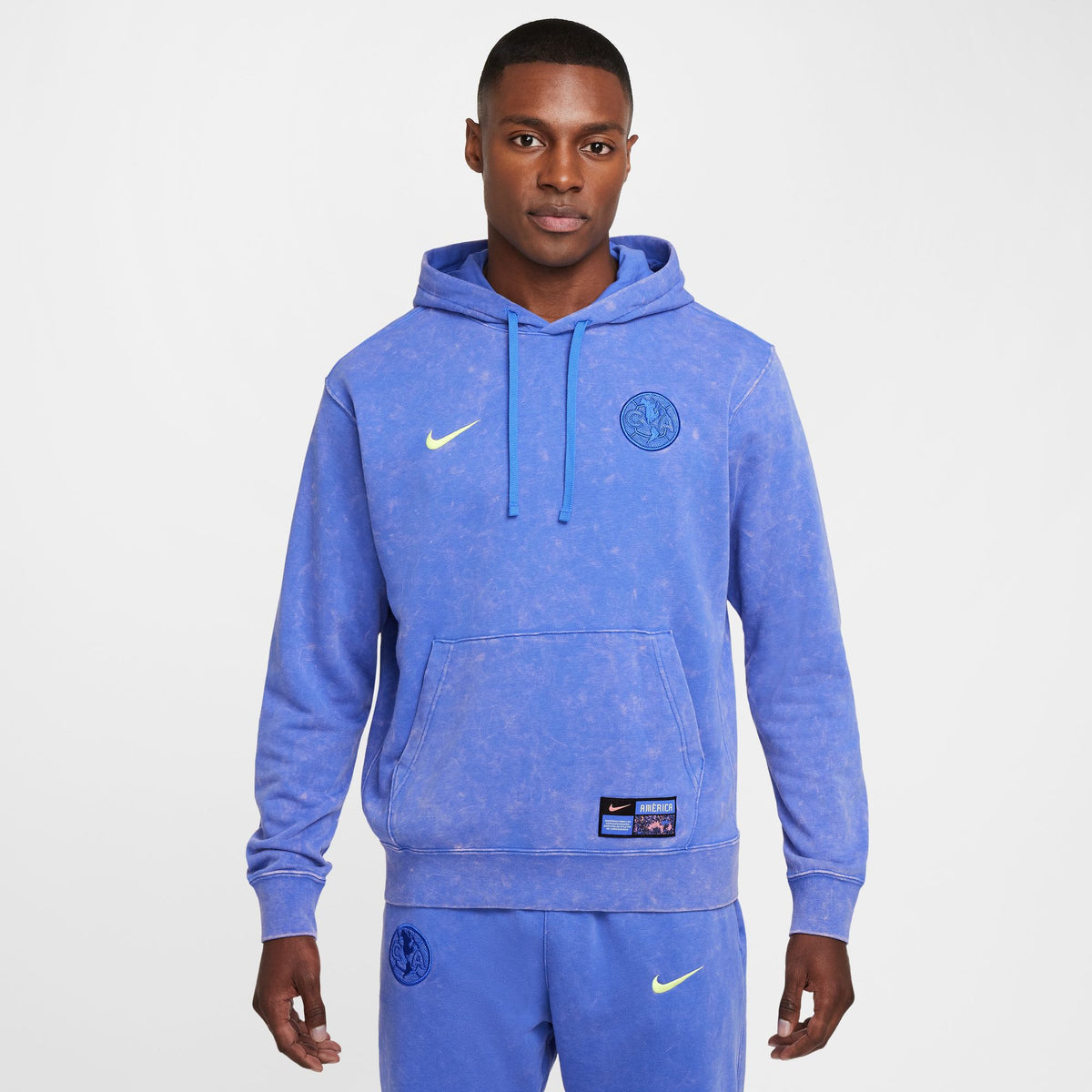 Nike Club America Club Third Men&#39;s Soccer French Terry Pullover Hoodie - FZ8554-433-NIKE by Nike | Available at Niky&#39;s Sports