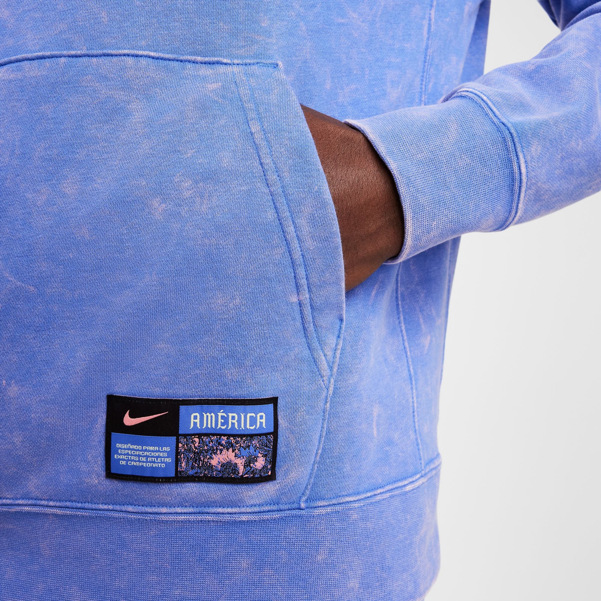 Nike Club America Club Third Men's Soccer French Terry Pullover Hoodie - FZ8554-433-NIKE by Nike | Available at Niky's Sports