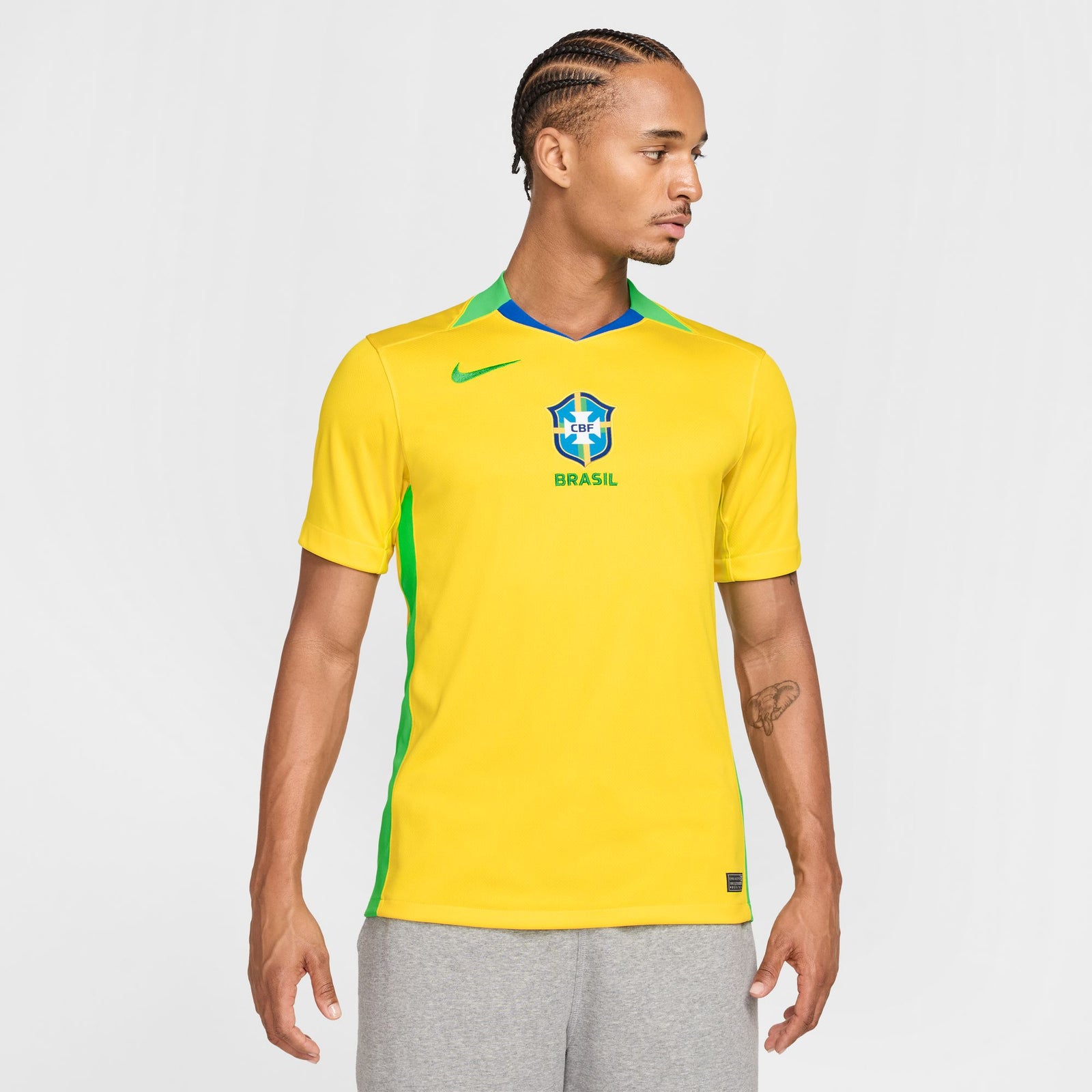 Nike Brazil 2025 Stadium Home (Women's Team) Men's Dri-FIT Soccer Replica Jersey - FZ9011-718-NIKE by Nike | Available at Niky's Sports