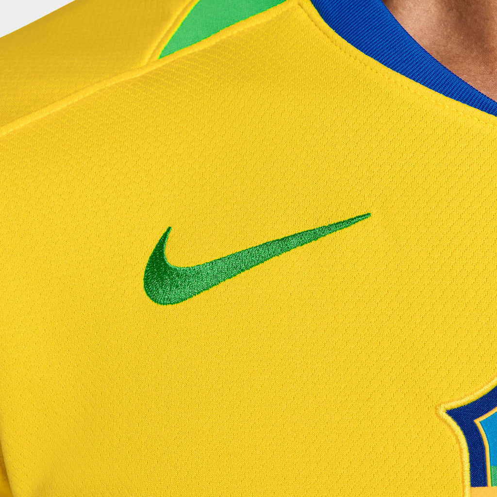 Nike Brazil 2025 Stadium Home (Women's Team) Men's Dri-FIT Soccer Replica Jersey - FZ9011-718-NIKE by Nike | Available at Niky's Sports