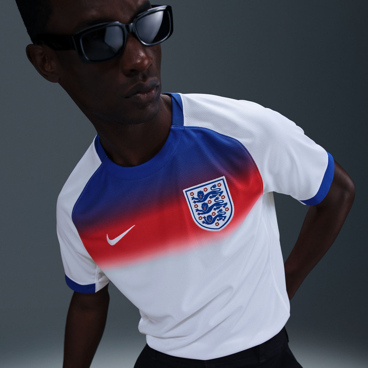 Nike England 2025 Stadium Home (Women's Team) Men's Dri-FIT Soccer Replica Jersey - FZ9012-405-NIKE by Nike | Available at Niky's Sports