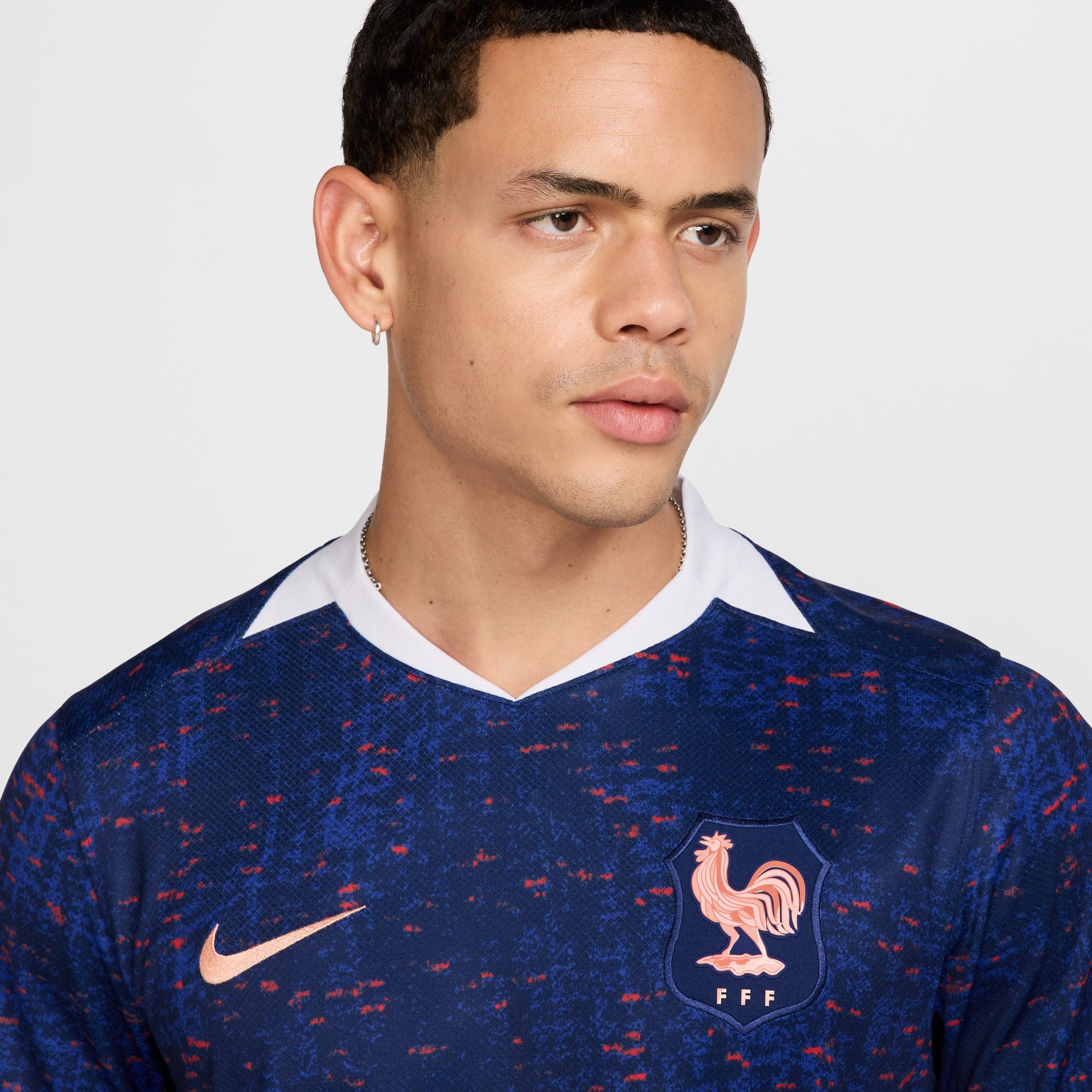 Nike FFF 2025 Stadium Home (Women's Team) Men's Dri-FIT Soccer Replica