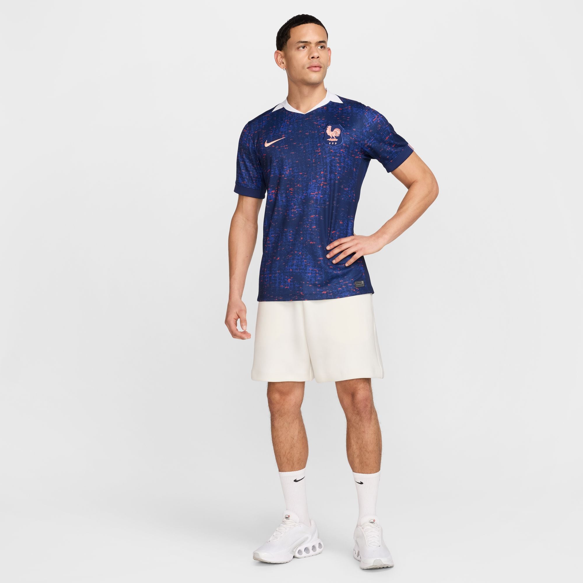 Nike FFF 2025 Stadium Home (Women's Team) Men's Dri-FIT Soccer Replica Jersey - FZ9013-492-NIKE by Nike | Available at Niky's Sports