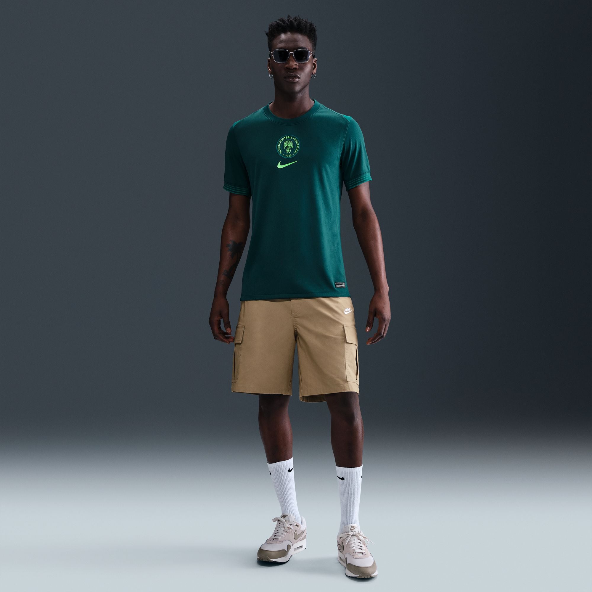 Nike Nigeria 2025 Stadium Home (Women's Team) Men's Dri-FIT Soccer Replica Jersey - FZ9026-483-NIKE by Nike | Available at Niky's Sports