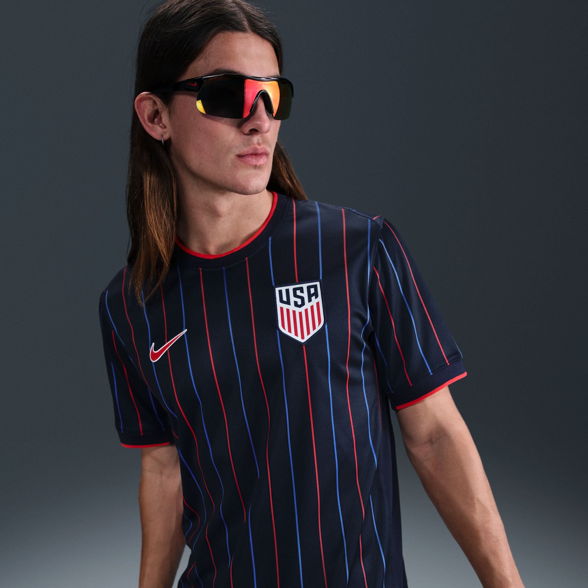 Nike USMNT 2025 Stadium Away (Men's Team) Men's Dri-FIT Soccer Replica Jersey - FZ9028-451-NIKE by Nike | Available at Niky's Sports
