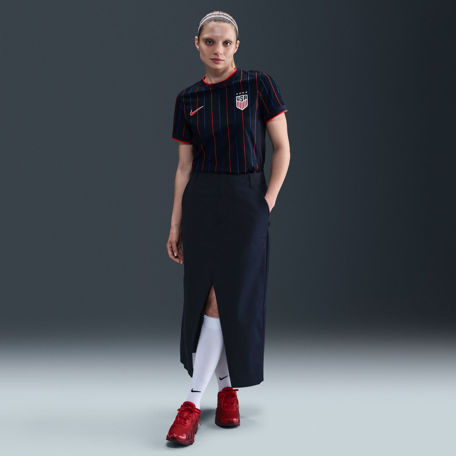 Nike USWNT 2025 Match Away (Women's Team) Women's Dri-FIT ADV Soccer Authentic Jersey - FZ9121-452-NIKE by Nike | Available at Niky's Sports
