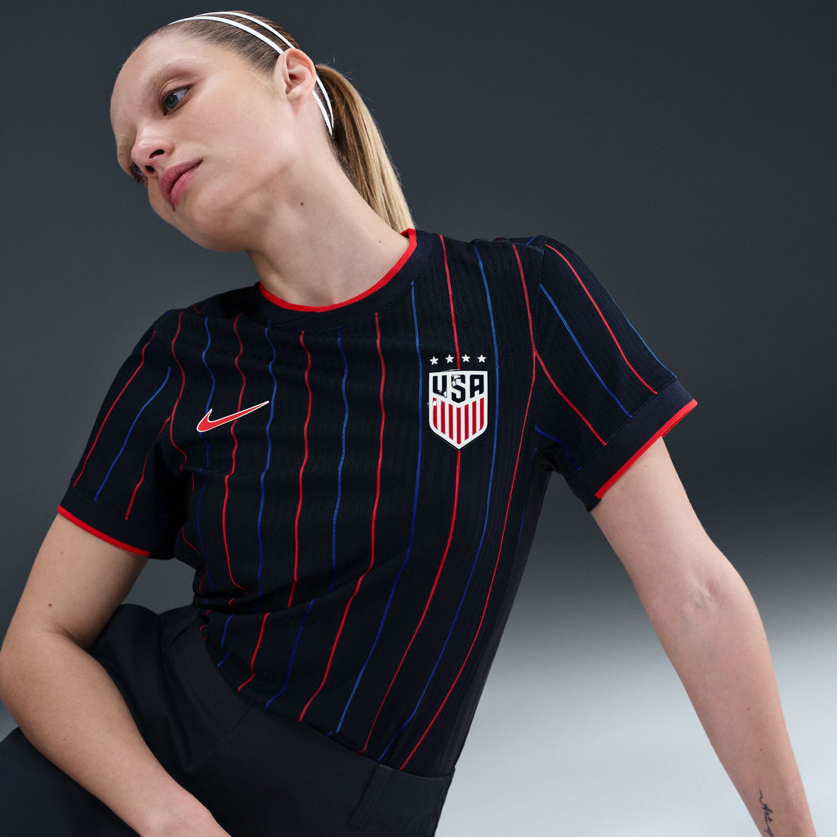 Nike USWNT 2025 Match Away (Women's Team) Women's Dri-FIT ADV Soccer Authentic Jersey - FZ9121-452-NIKE by Nike | Available at Niky's Sports