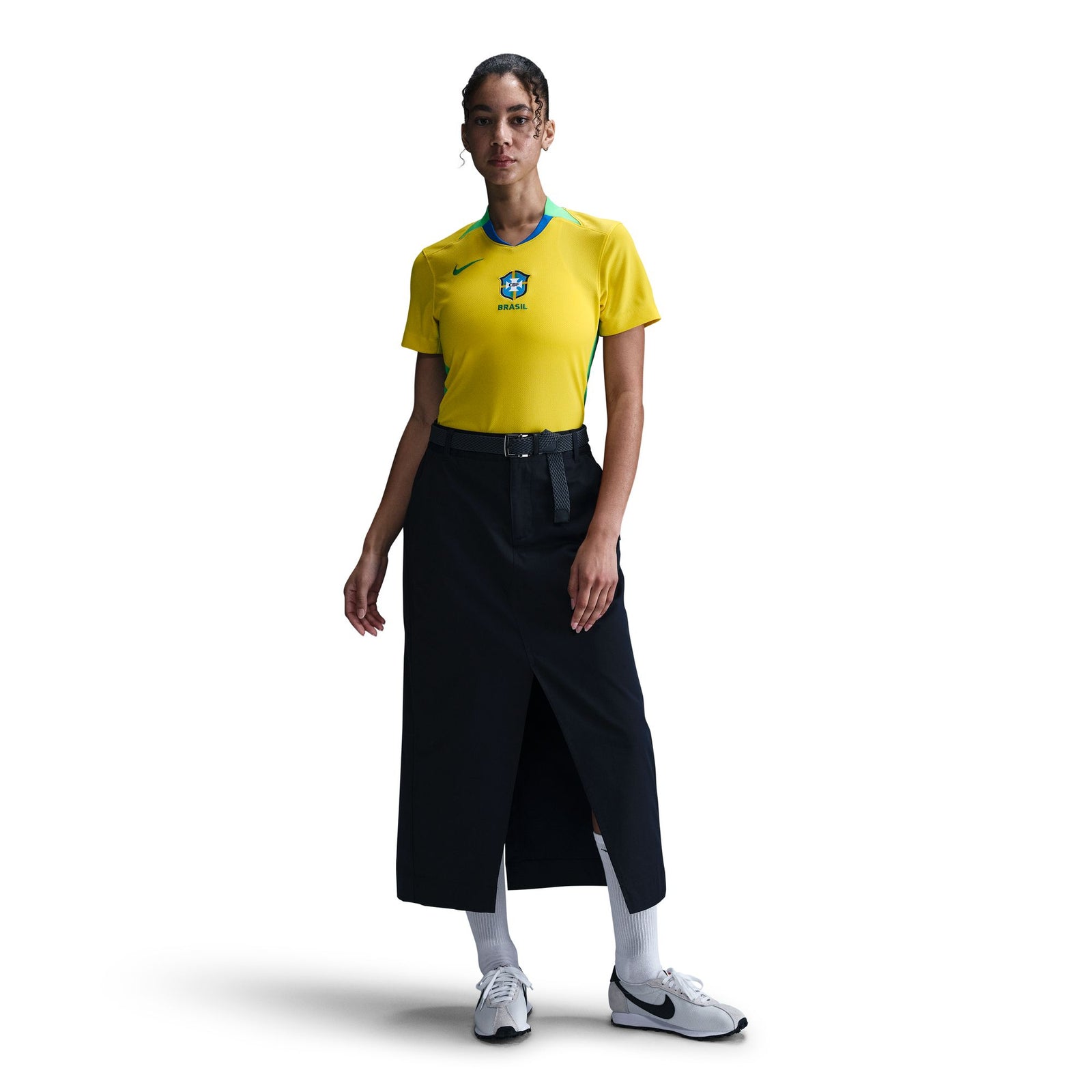 Nike Brazil 2025 Stadium Home (Women's Team) Women's Dri-FIT Soccer Replica Jersey - FZ9125-718-NIKE by Nike | Available at Niky's Sports