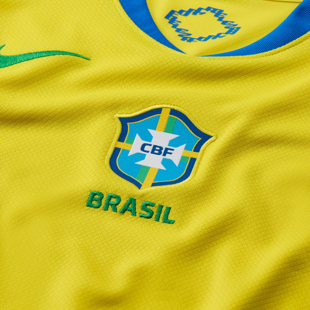 Nike Brazil 2025 Stadium Home (Women's Team) Women's Dri-FIT Soccer Replica Jersey - FZ9125-718-NIKE by Nike | Available at Niky's Sports