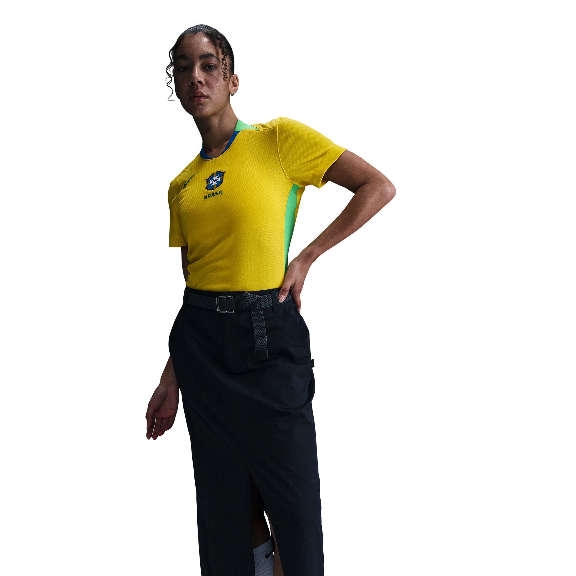 Nike Brazil 2025 Stadium Home (Women's Team) Women's Dri-FIT Soccer Replica Jersey - FZ9125-718-NIKE by Nike | Available at Niky's Sports