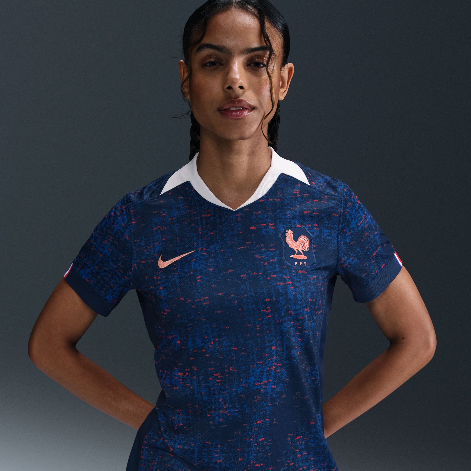 Nike FFF 2025 Stadium Home (Women's Team) Women's Dri-FIT Soccer Replica Jersey - FZ9130-492-NIKE by Nike | Available at Niky's Sports
