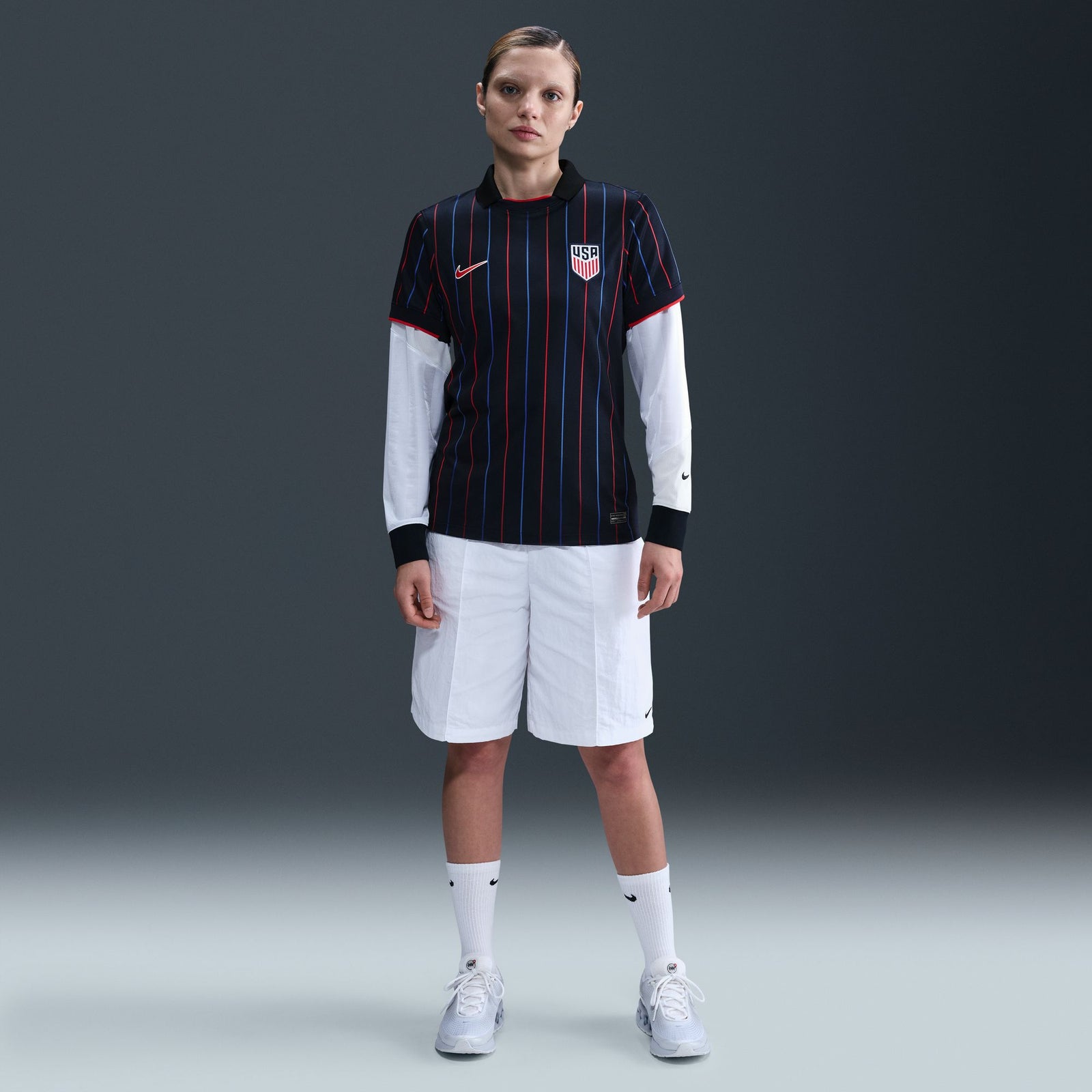 Nike USMNT 2025 Stadium Away (Men's Team) Women's Dri-FIT Soccer Replica Jersey - FZ9139-451-NIKE by Nike | Available at Niky's Sports