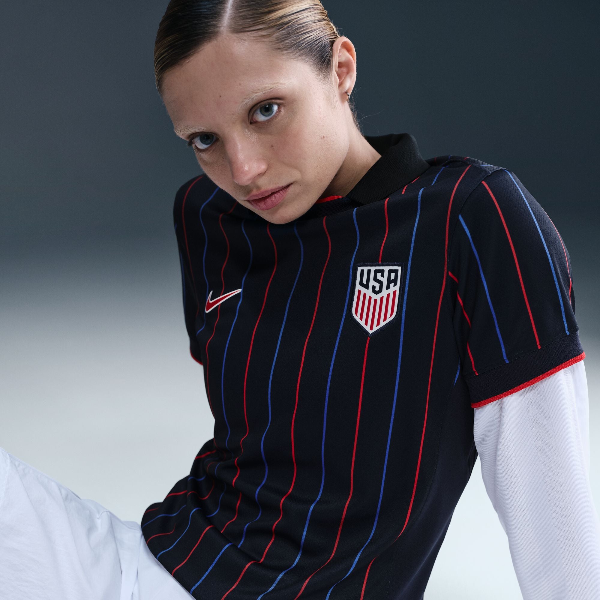 Nike USMNT 2025 Stadium Away (Men's Team) Women's Dri-FIT Soccer Replica Jersey - FZ9139-451-NIKE by Nike | Available at Niky's Sports