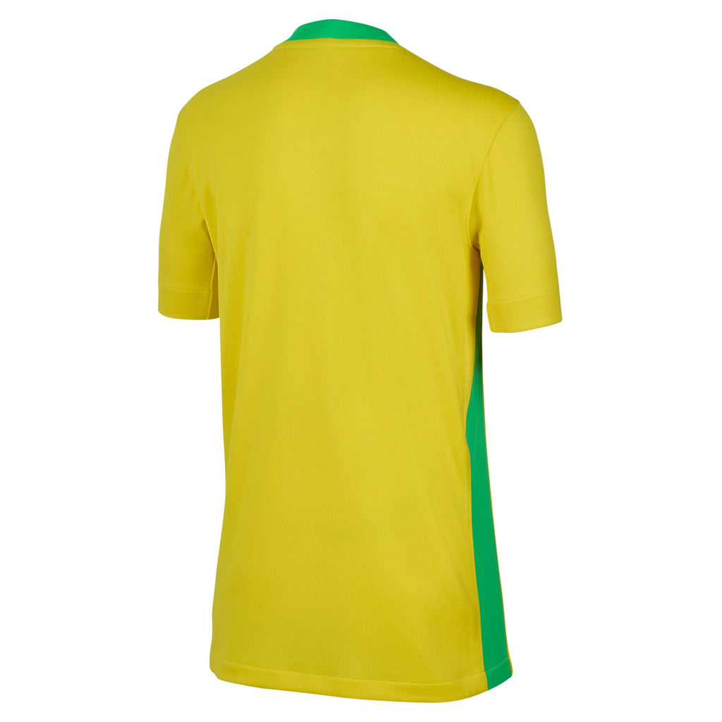 Nike Brazil 2025 Stadium Home (Women's Team) Big Kids' Dri-FIT Soccer Replica Jersey