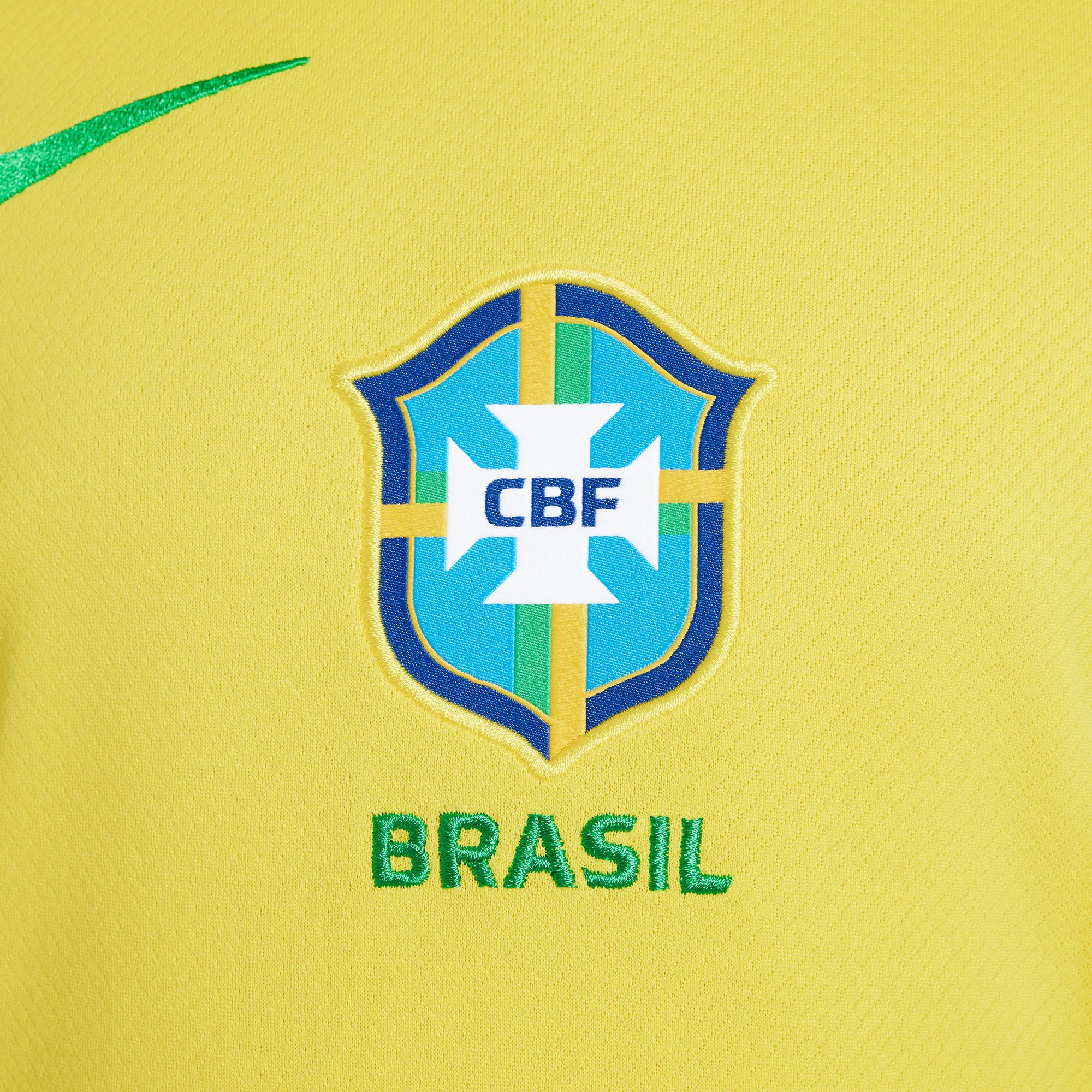 Nike Brazil 2025 Stadium Home (Women's Team) Big Kids' Dri-FIT Soccer Replica Jersey