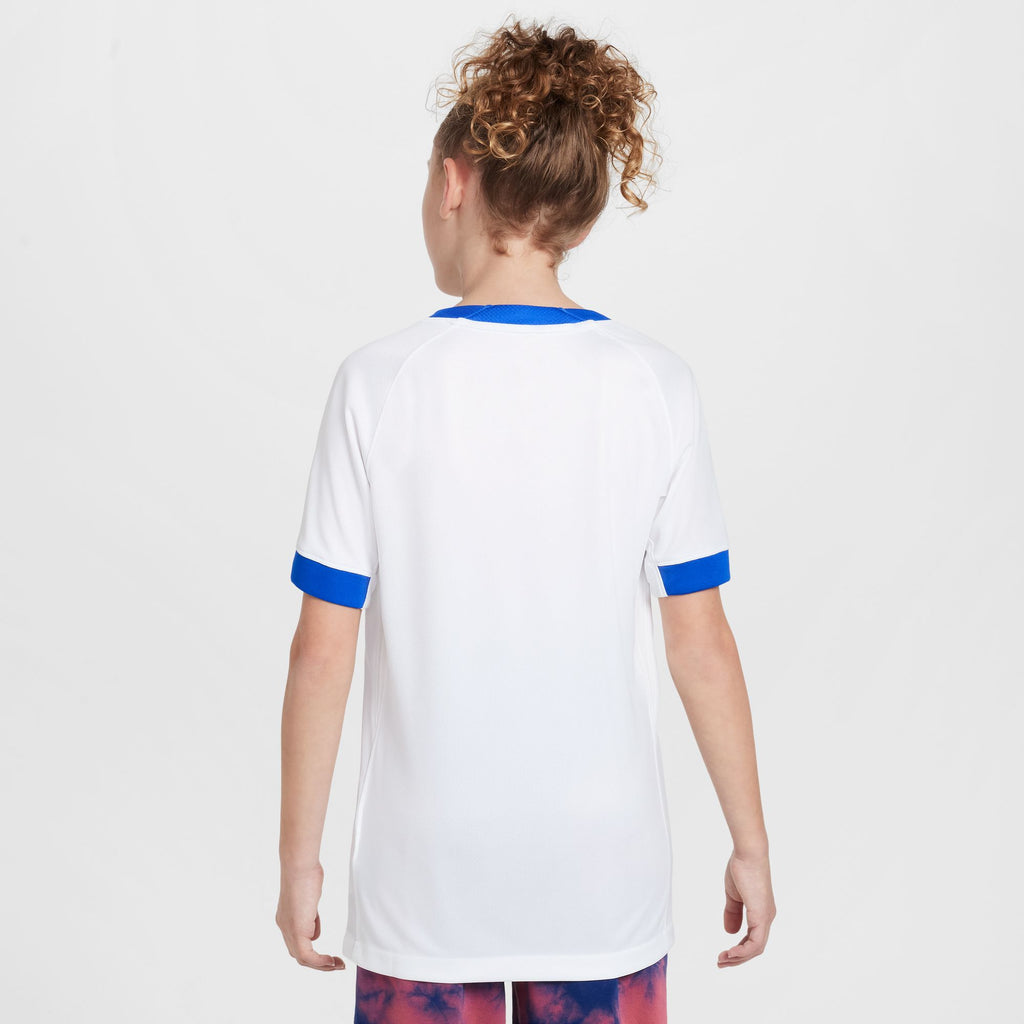 Nike England 2025 Stadium Home (Women's Team) Big Kids' Dri-FIT Soccer Replica Jersey - FZ9197-405-NIKE by Nike | Available at Niky's Sports