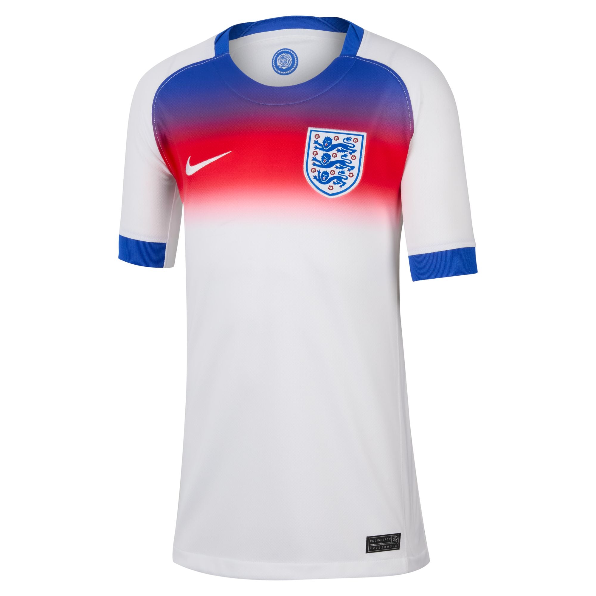 Nike England 2025 Stadium Home (Women's Team) Big Kids' Dri-FIT Soccer Replica Jersey - FZ9197-405-NIKE by Nike | Available at Niky's Sports