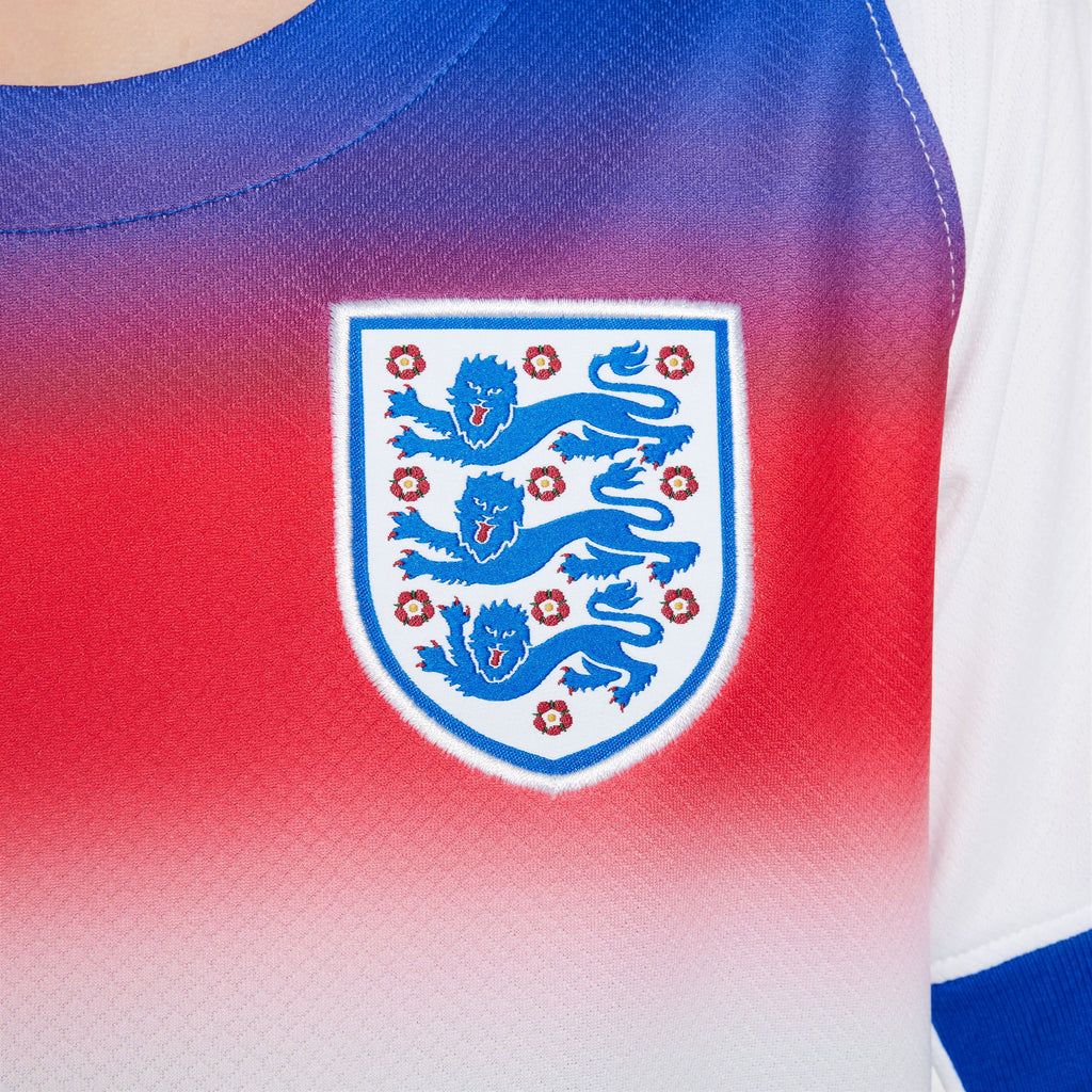 Nike England 2025 Stadium Home (Women's Team) Big Kids' Dri-FIT Soccer Replica Jersey - FZ9197-405-NIKE by Nike | Available at Niky's Sports